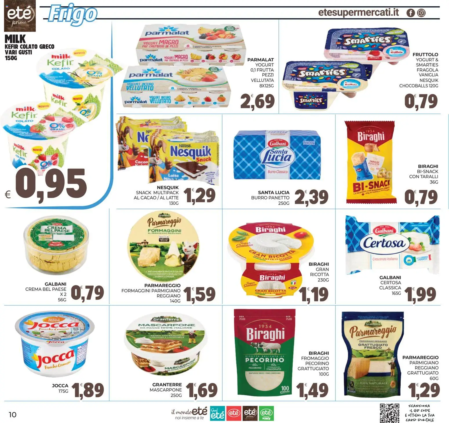 Volantino Eté del 01/09/2026 | Pagina: 10 | Prodotti: Vaniglia, Parmigiano reggiano, Crescenza, Pecorino