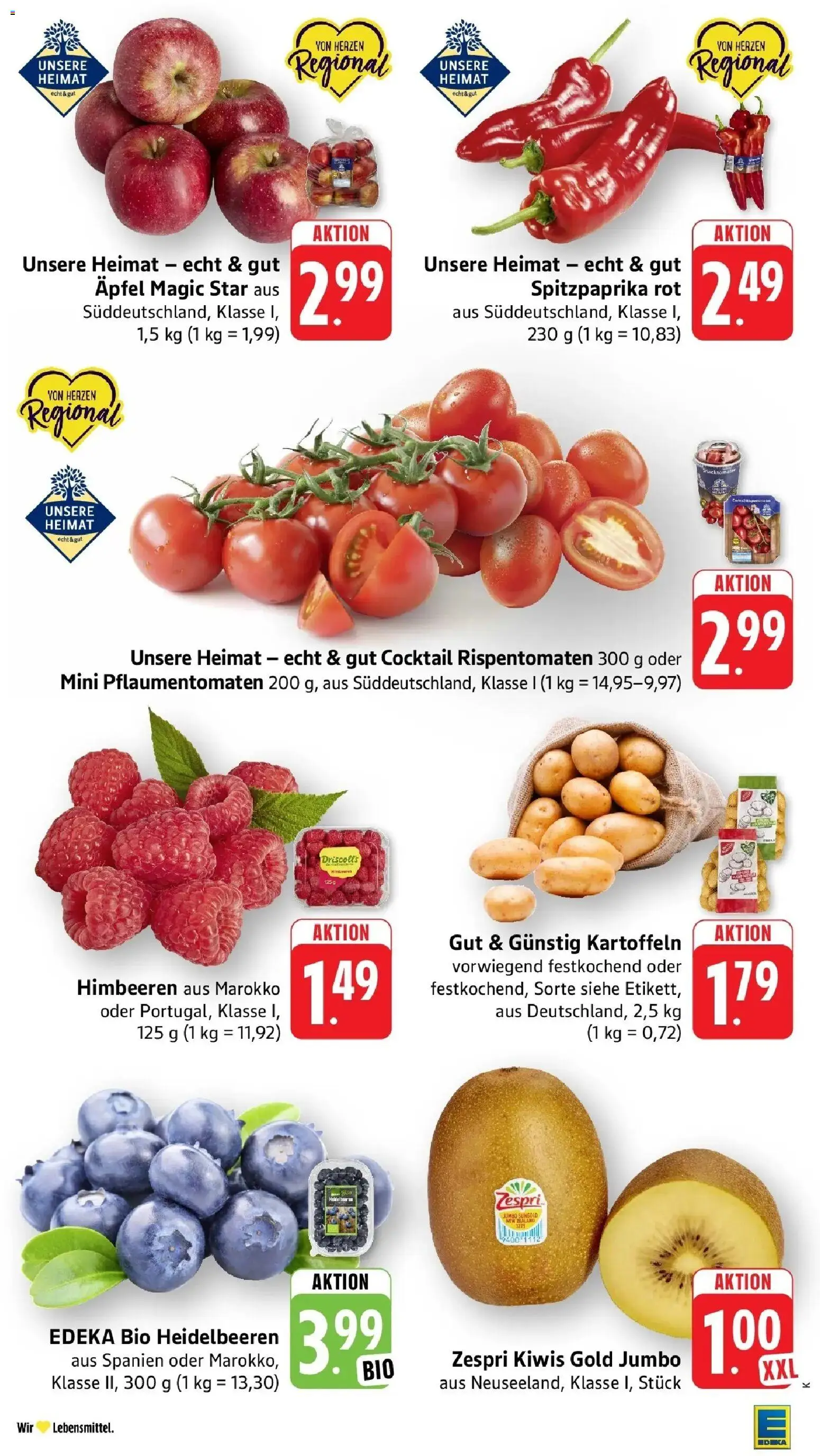 Angebote – gültig ab 27.04.2026 | Seite: 9 | Produkte: Himbeeren, Äpfel, Heidelbeeren, Kartoffeln