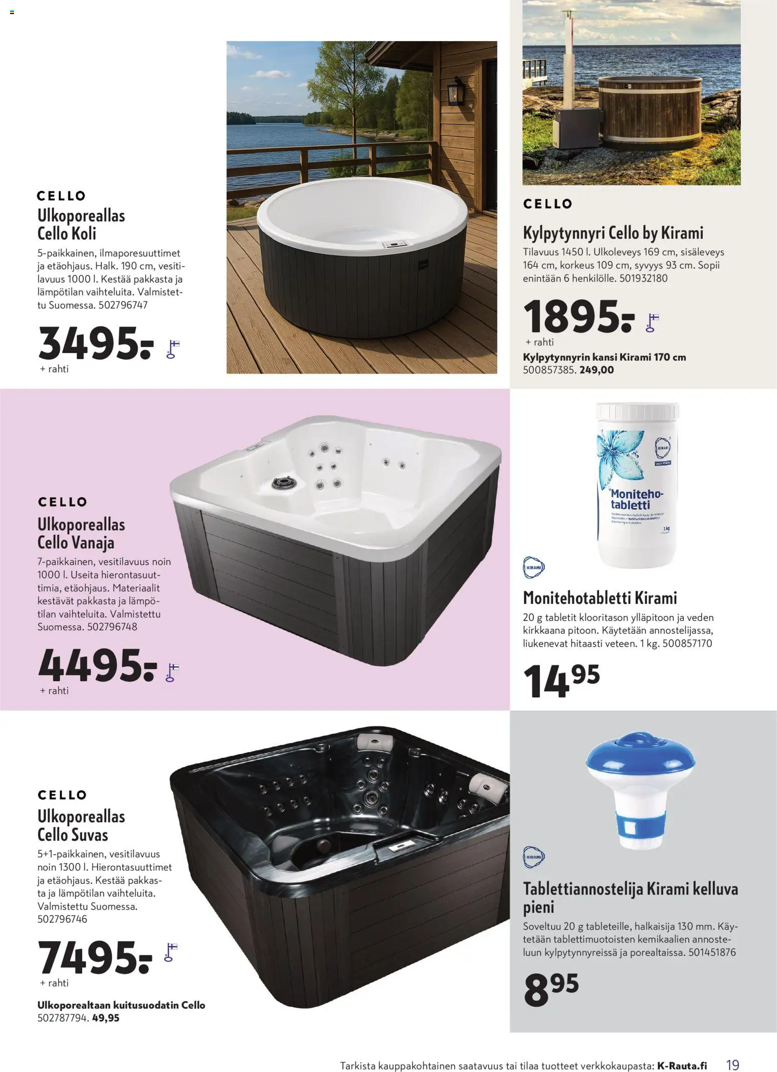 K-Rauta tarjoukset – voimassa 15.04.2026 alkaen | Sivu: 19 | Tuotteet: Kansi, Tabletti