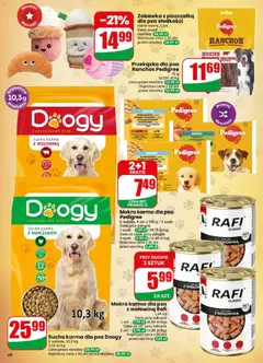 Pogląd oferty "Sucha karma dla psa Doogy, 2 rodzaje, 10,3 kg, 2,52 zł/kg" - ważna od 13.05.2026 | Strona: 68 | Produkty: Karma dla psa pedigree, Karma dla psa, Sucha karma dla psa, Wołowina