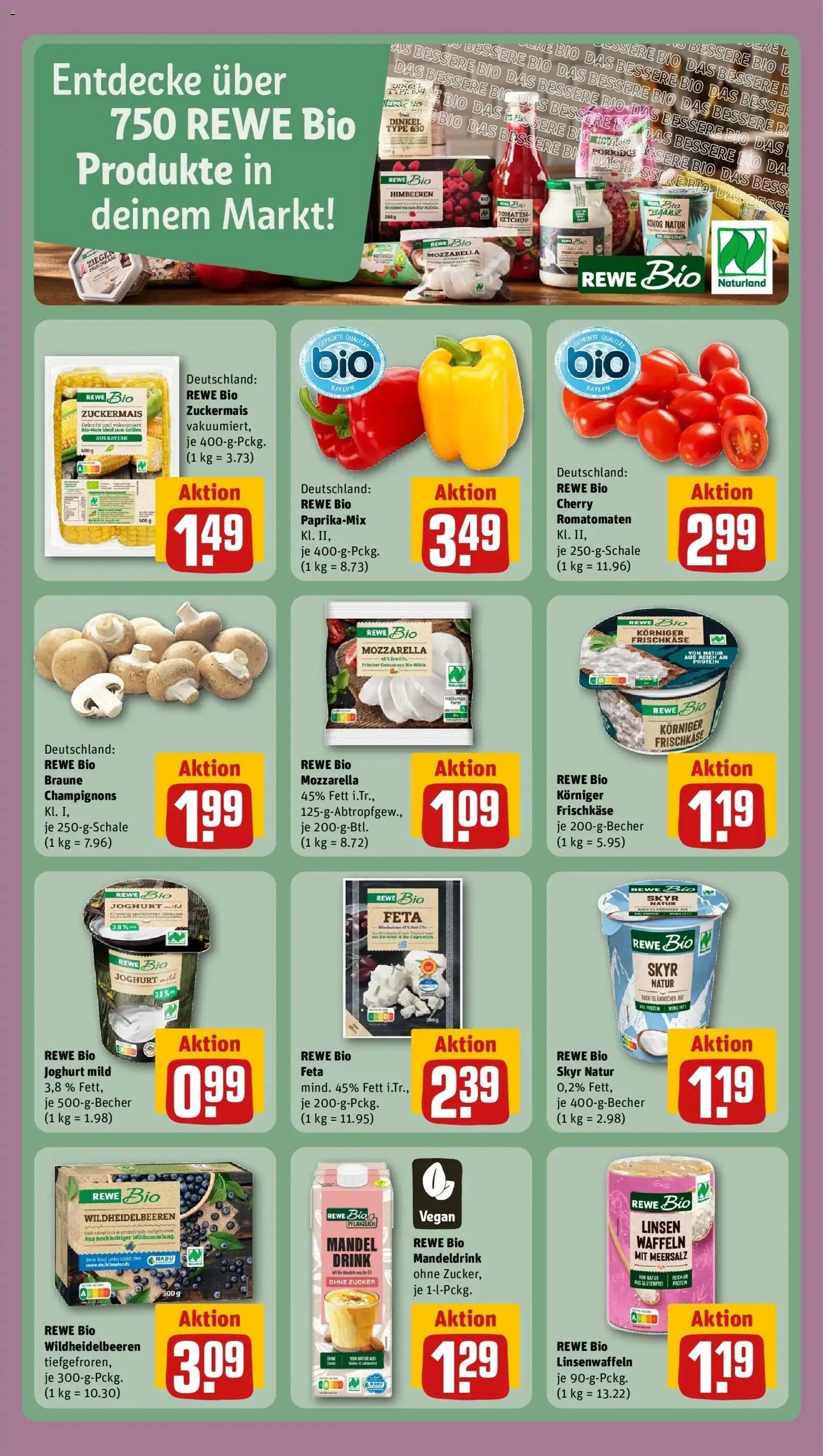 Rewe Prospekt Gräfelfing – gültig ab 06.07.2026 | Seite: 3 | Produkte: Himbeeren, Feta, Joghurt, Skyr