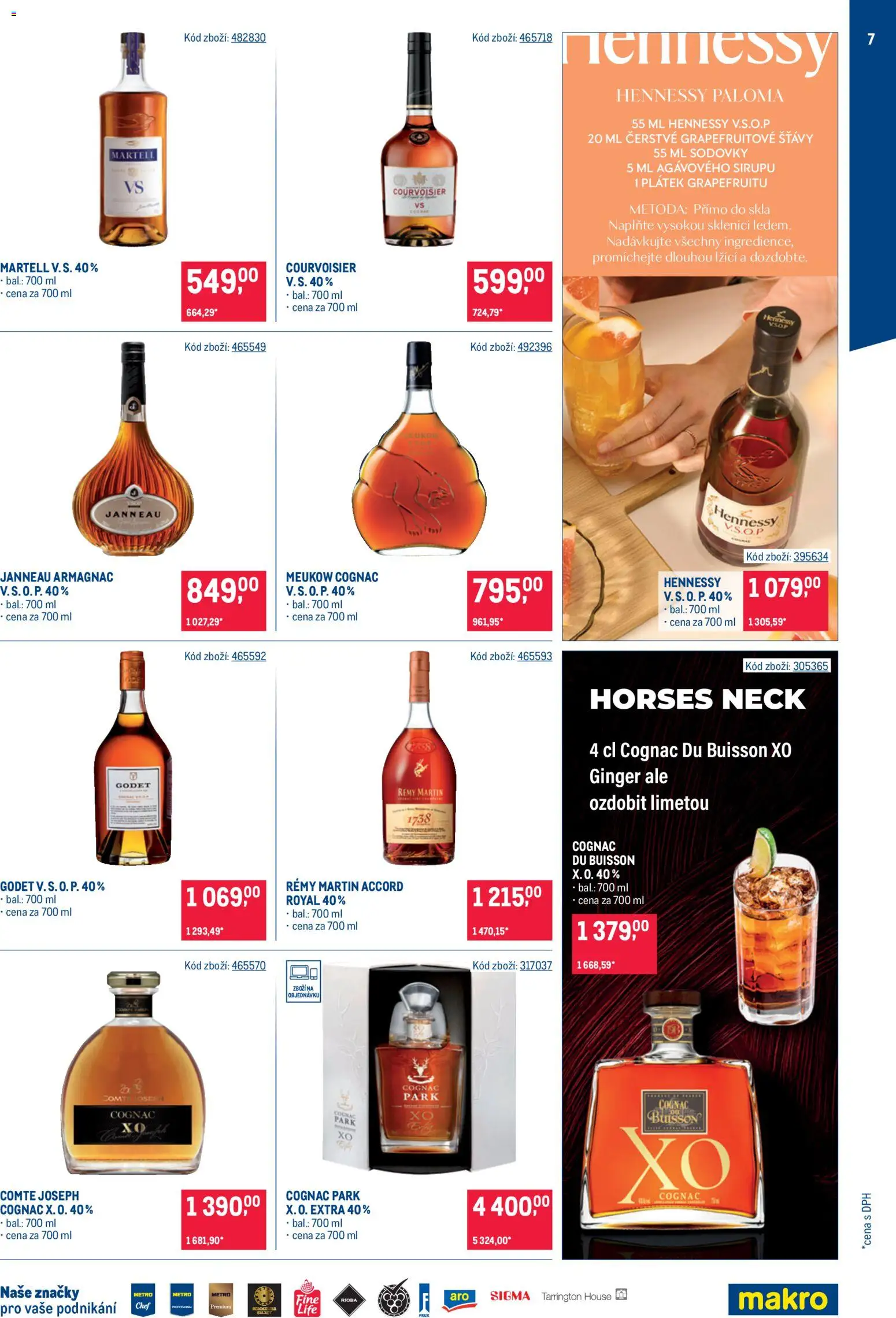 Makro leták - Bar od 07.10.2026 | Strana: 7 | Produkty: Remy Martin, Ginger Ale, Hennessy