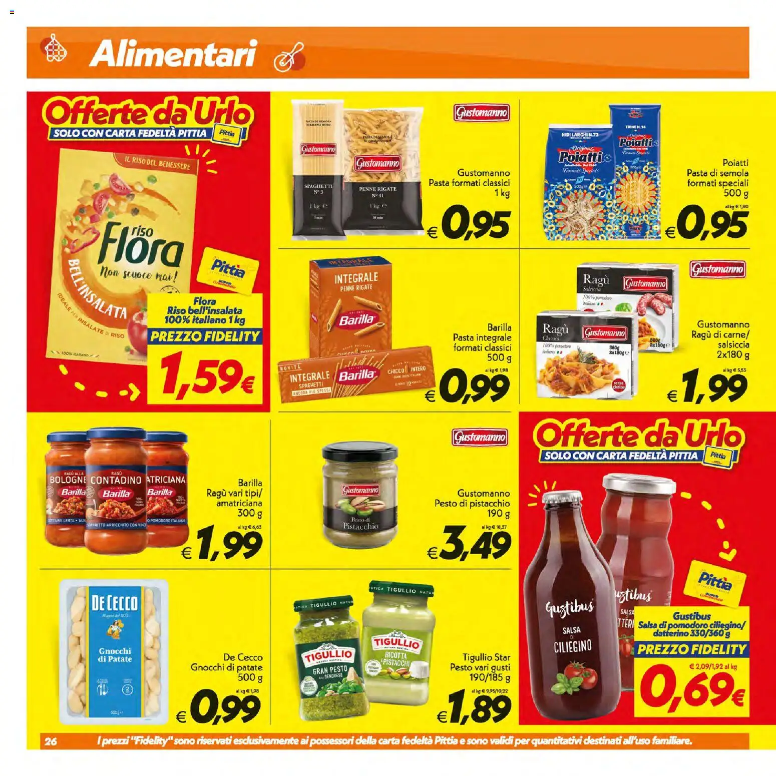 Volantino SuperConveniente del 14/07/2026 | Pagina: 26 | Prodotti: Riso, Ricotta, Pistacchi, Penne