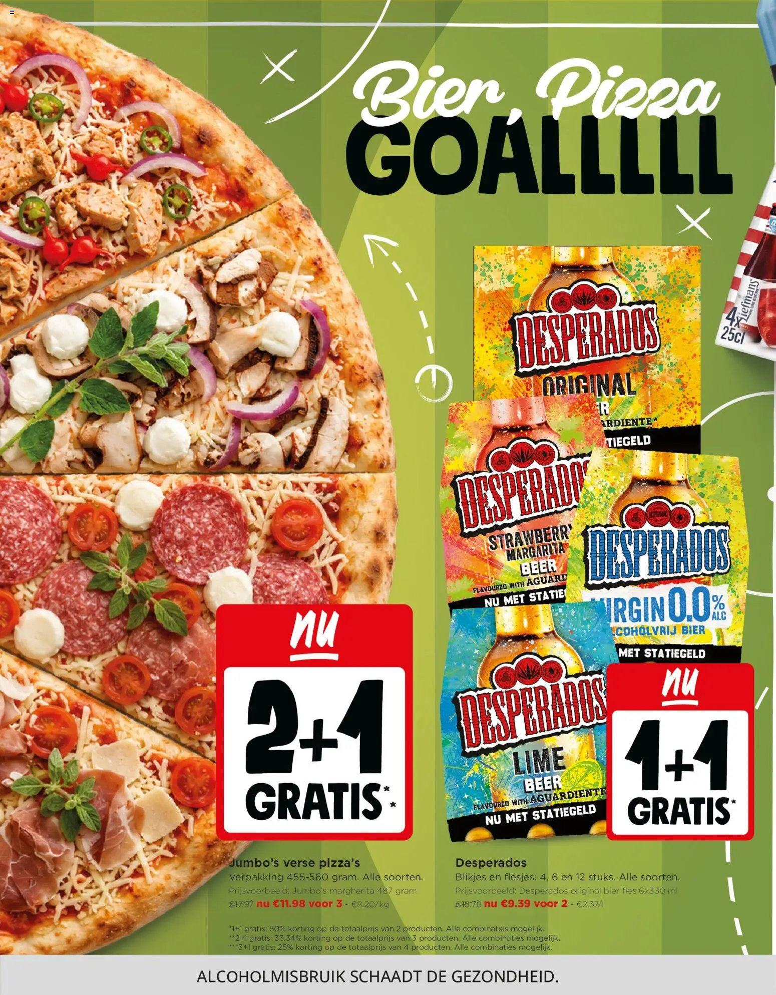 {H1} | Pagina: 2 | Producten: Pizza, Fles, Bier