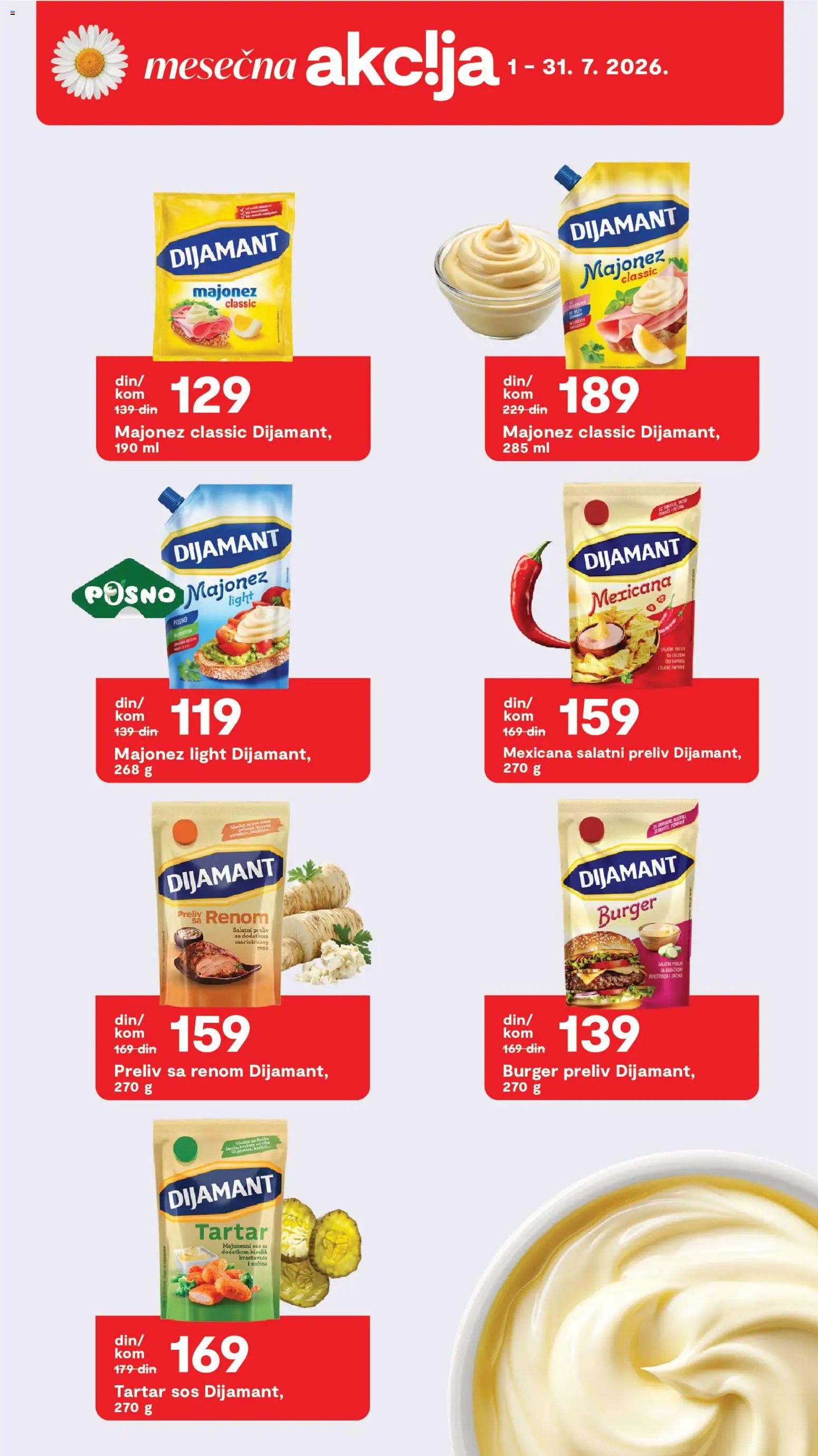 Matijevic katalog - važi od 24.07.2026 | Strana: 21 | Proizvode: Majonez, Burger, Paprika, Sos