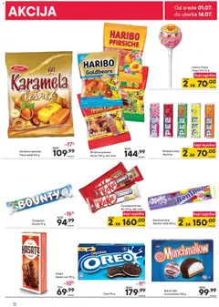 PerSu katalog - pregled PerSu kataloga - važi od 01.07.2026 | Strana: 12 | Proizvode: Milka, Munchmallow, Bounty, Lizalica