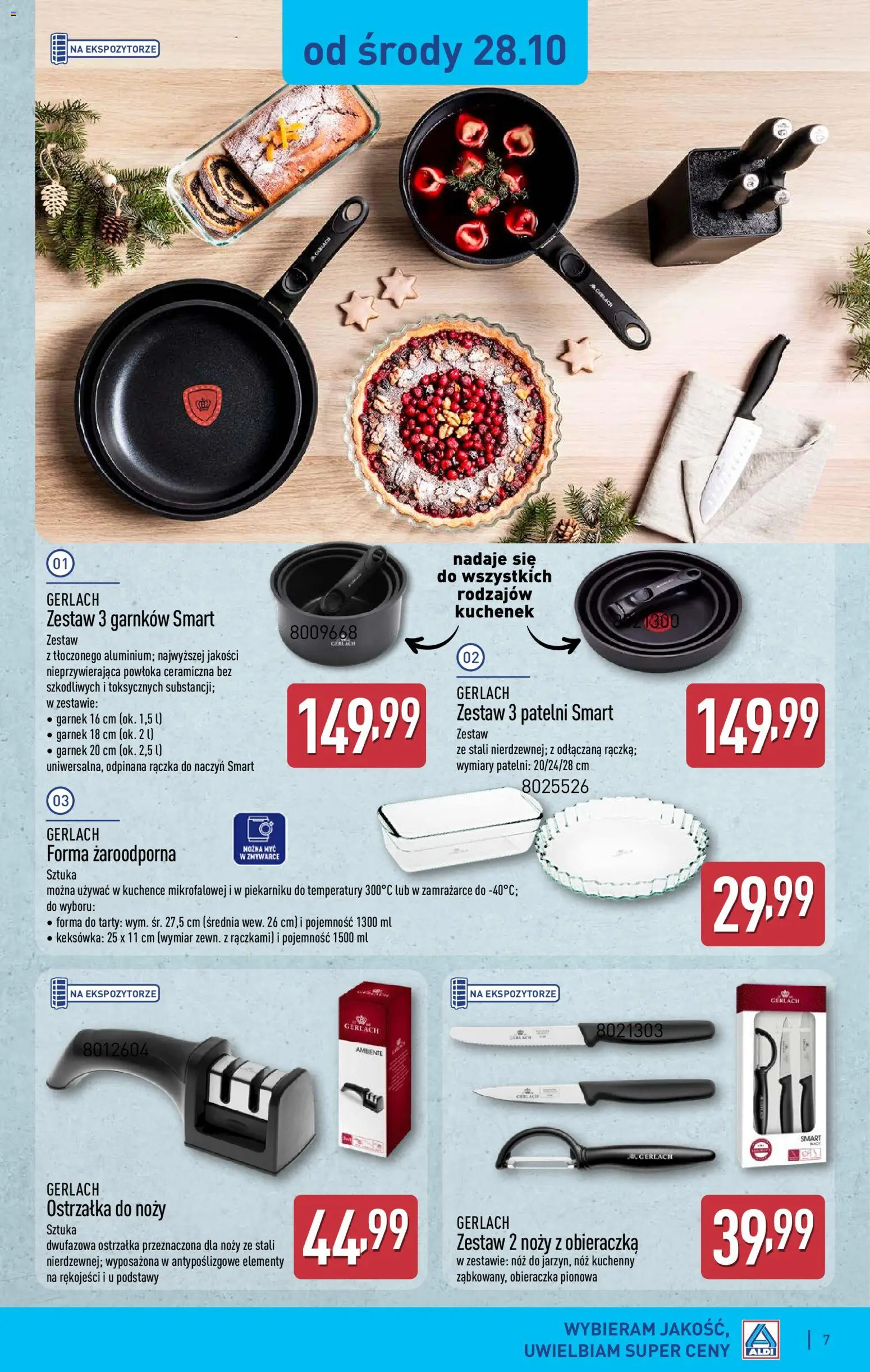 Aldi gazetka - Artykuły przemysłowe i tekstylia od 28.10.2026 | Strona: 7 | Produkty: Garnek, Obieraczka