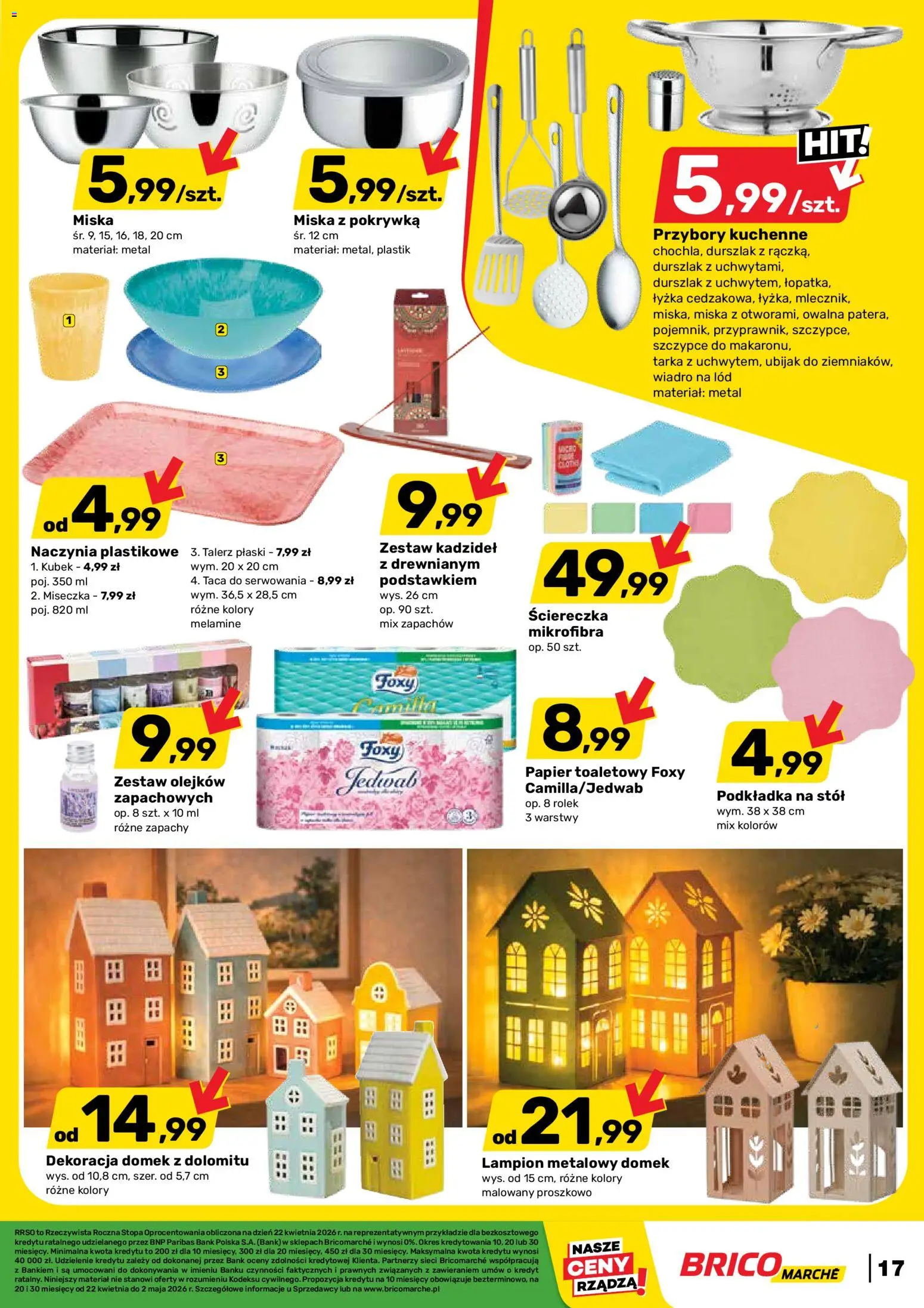 Brico Marché gazetka od 22.04.2026 | Strona: 17 | Produkty: Papier toaletowy, Stół