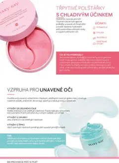 Náhled letáku TŘPYTIVÉ POLŠTÁŘKY S CHLADIVÝM ÚČINKEM, Třpytivé růžové hydrogelové polštářky unavené oči ihned oživí a osvěží záplavou hydratační péče a pomohou odstranit otoky a rozjasnit pleť kolem očí. od 22.02.2025 | Strana: 58 | Produkty: Polštářky, Voda, Okurky, Čaje