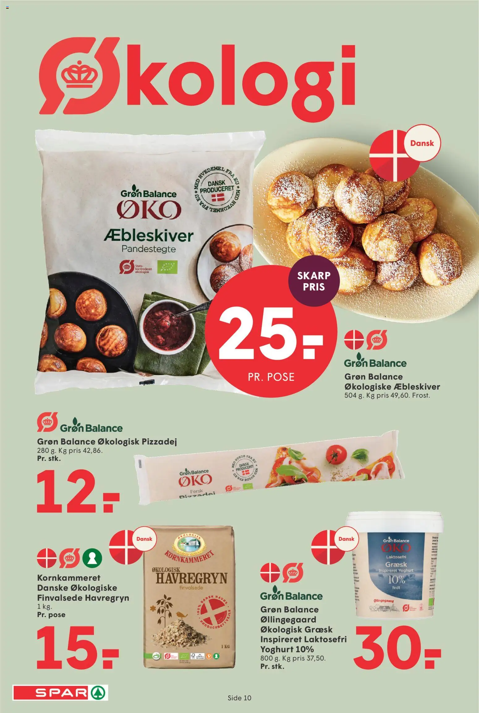 Spar tilbudsavis – gyldig fra 02/10/2026 | Side: 10 | Produkter: Yoghurt, Hvedemel, Pizzadej, Havregryn