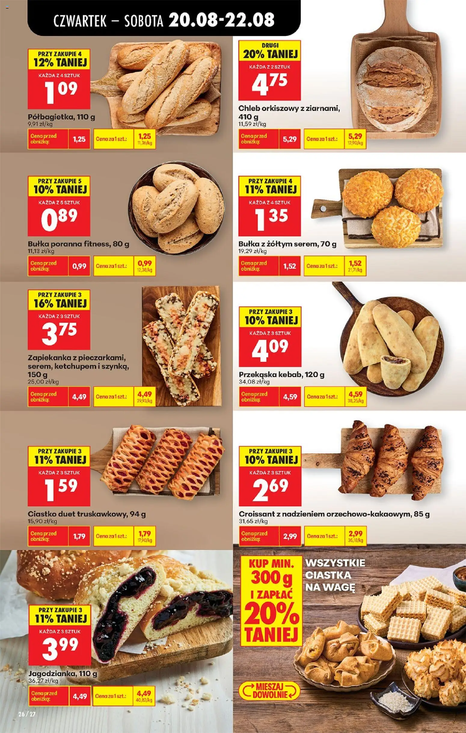 Biedronka Polsko leták - Codziennie niskie ceny od 20.08.2026 | Strana: 36 | Produkty: Chléb, Croissant