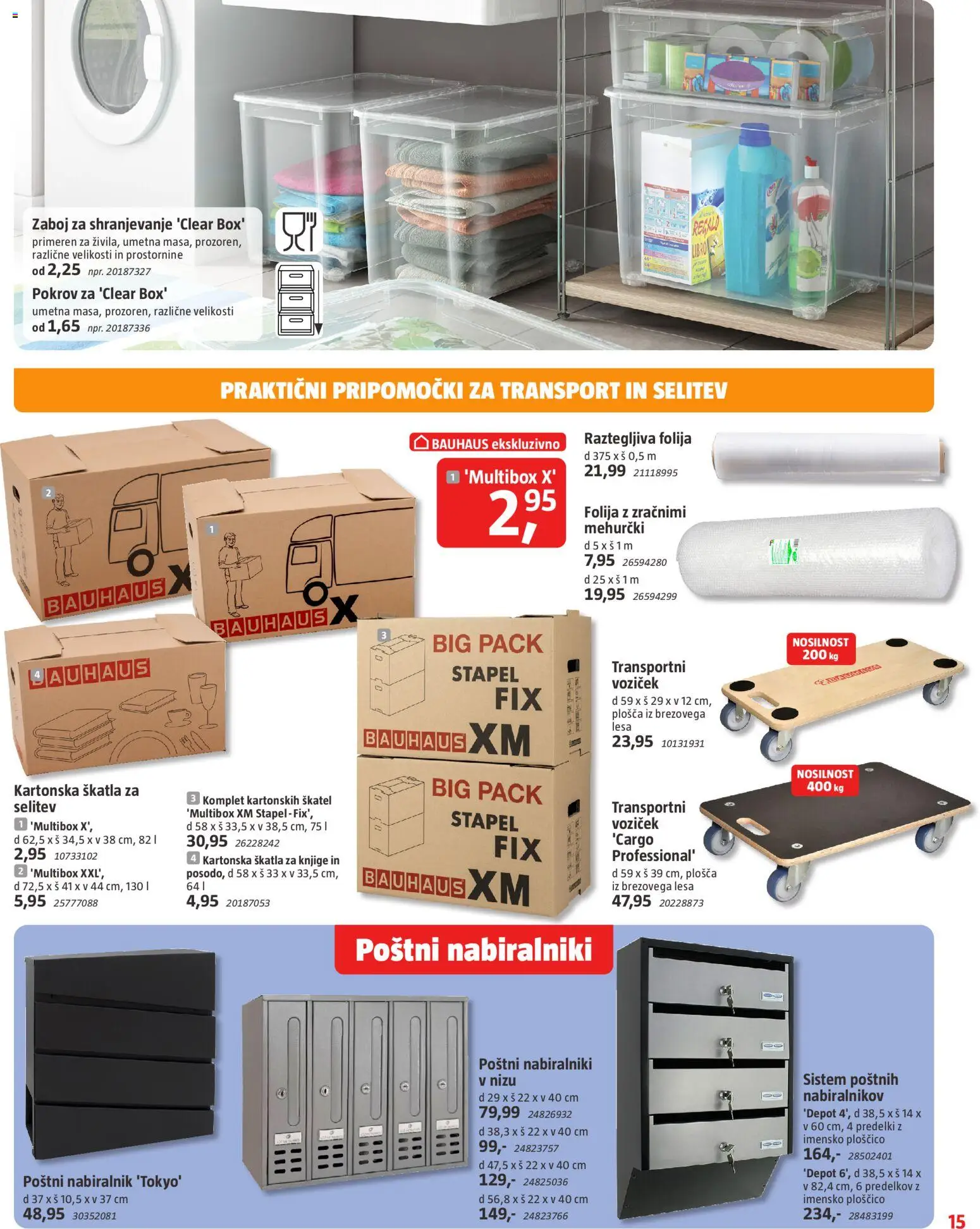 Novi Bauhaus katalog ponudbe – veljaven od 01.07.2026 | Stran: 15