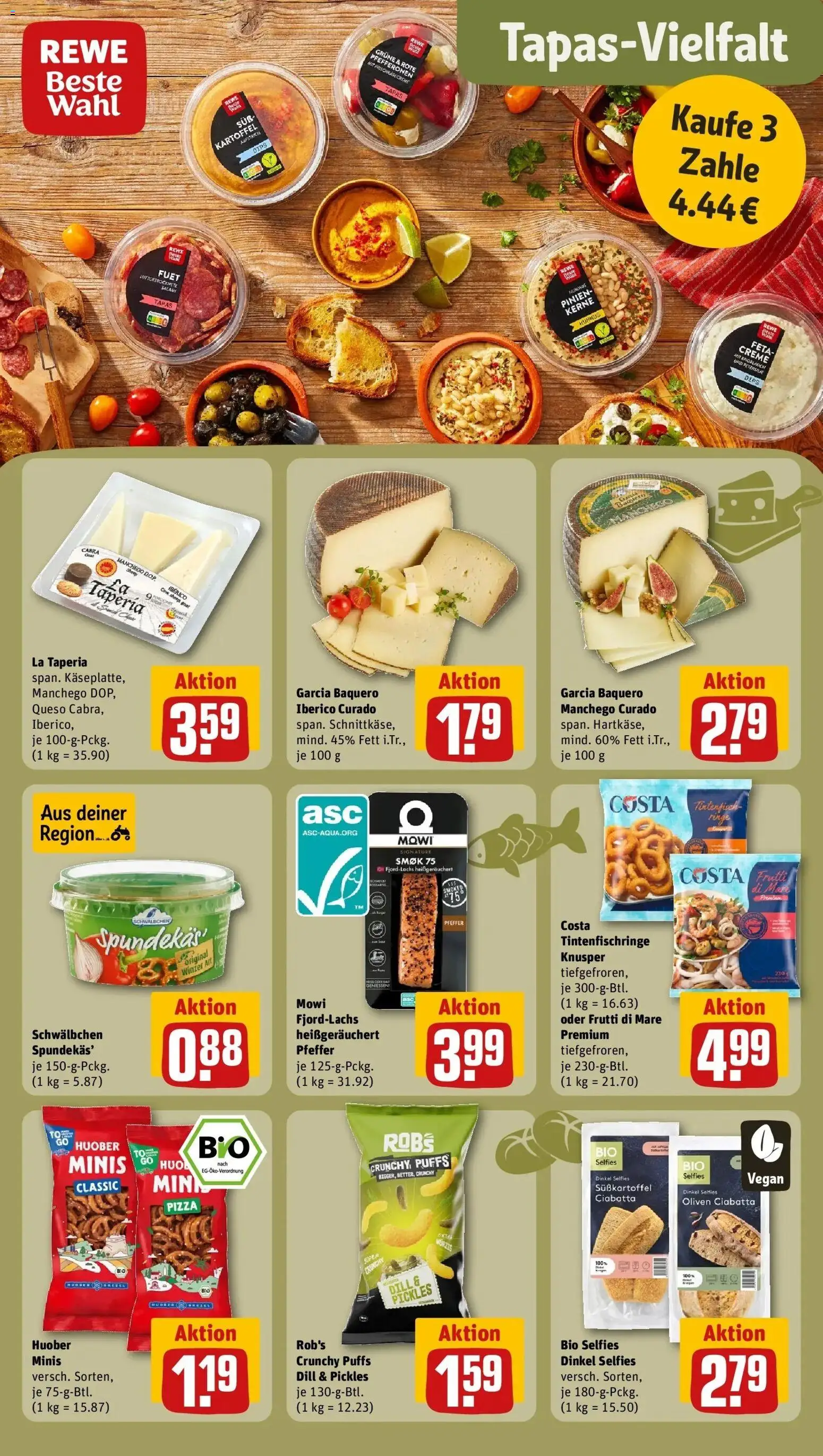 Rewe Prospekt Kelkheim / Fischbach – gültig ab 05.07.2026 | Seite: 18 | Produkte: Knoblauch, Hummus, Dill, Pizza