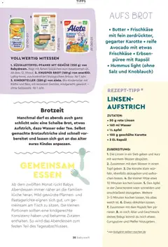 Rossmann Babywelt ab 06.06.2026 gültig | Seite: 38 | Produkte: Wasser, Kürbis, Brot, Erbsen
