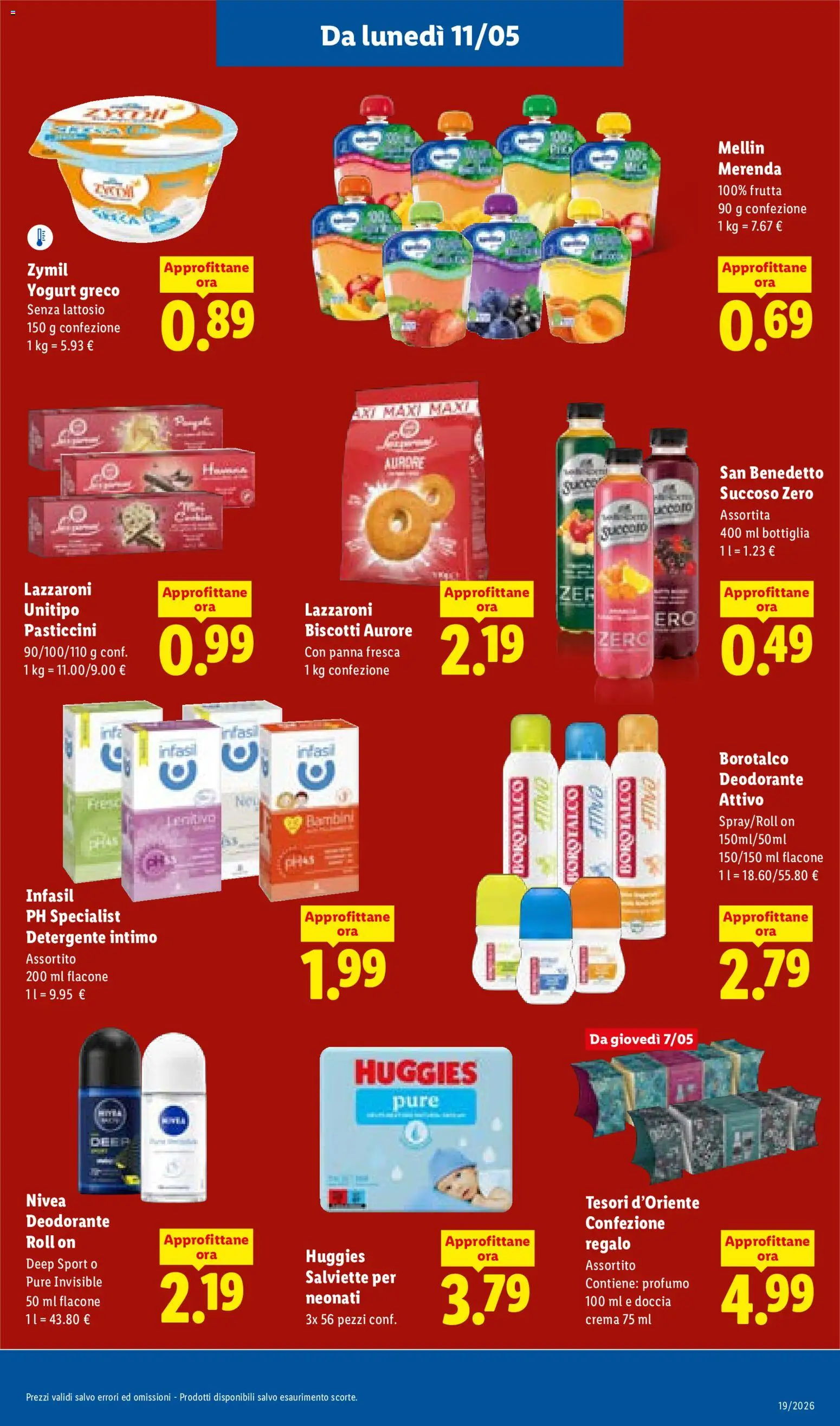 Volantino Lidl del 07.05.2026 | Pagina: 43 | Prodotti: Detergente, Intimo, Frutta, Profumo