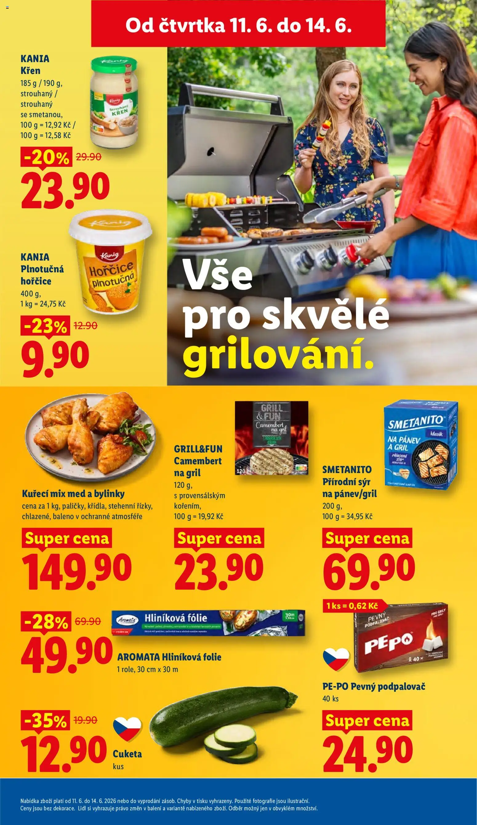 Lidl leták od 11.06.2026 | Strana: 17 | Produkty: Sýr, Fólie, Med, Gril