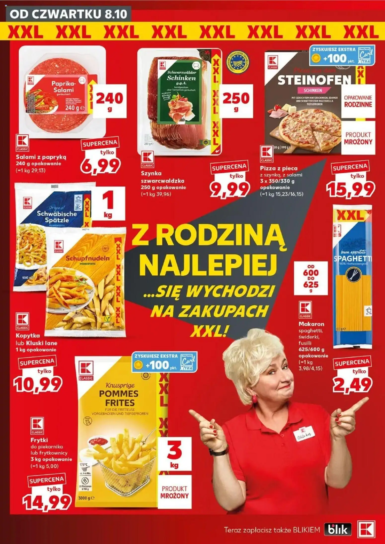 Kaufland gazetka - Super sobota od 08.10.2026 - od jutra PDF | Strona: 14 | Produkty: Szynka, Pizza z pieca, Szynka szwarcwaldzka, Kopytka