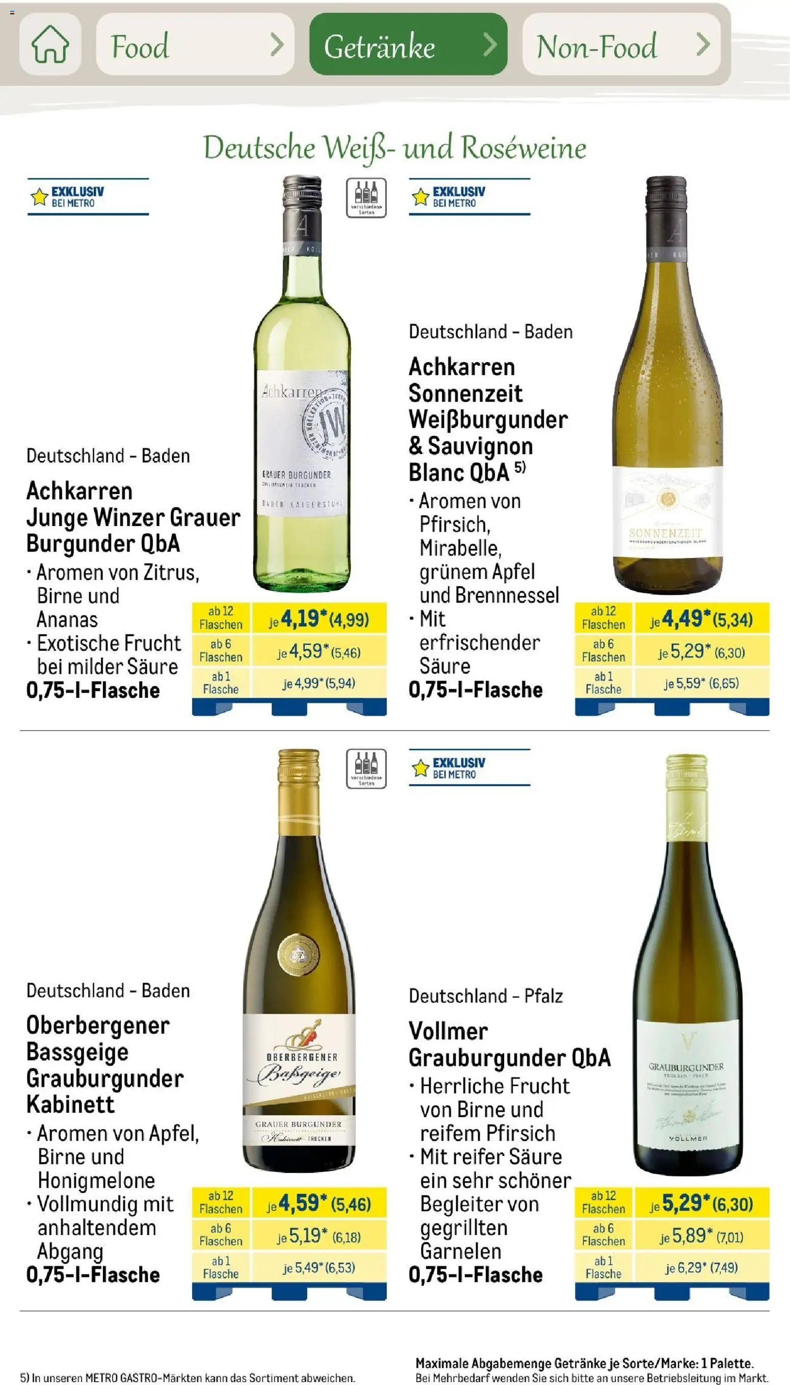 Metro Saisonkatalog Outdoor Dining – gültig ab 01.06.2026 | Seite: 45 | Produkte: Äpfel, Honigmelone, Pfirsich, Birne