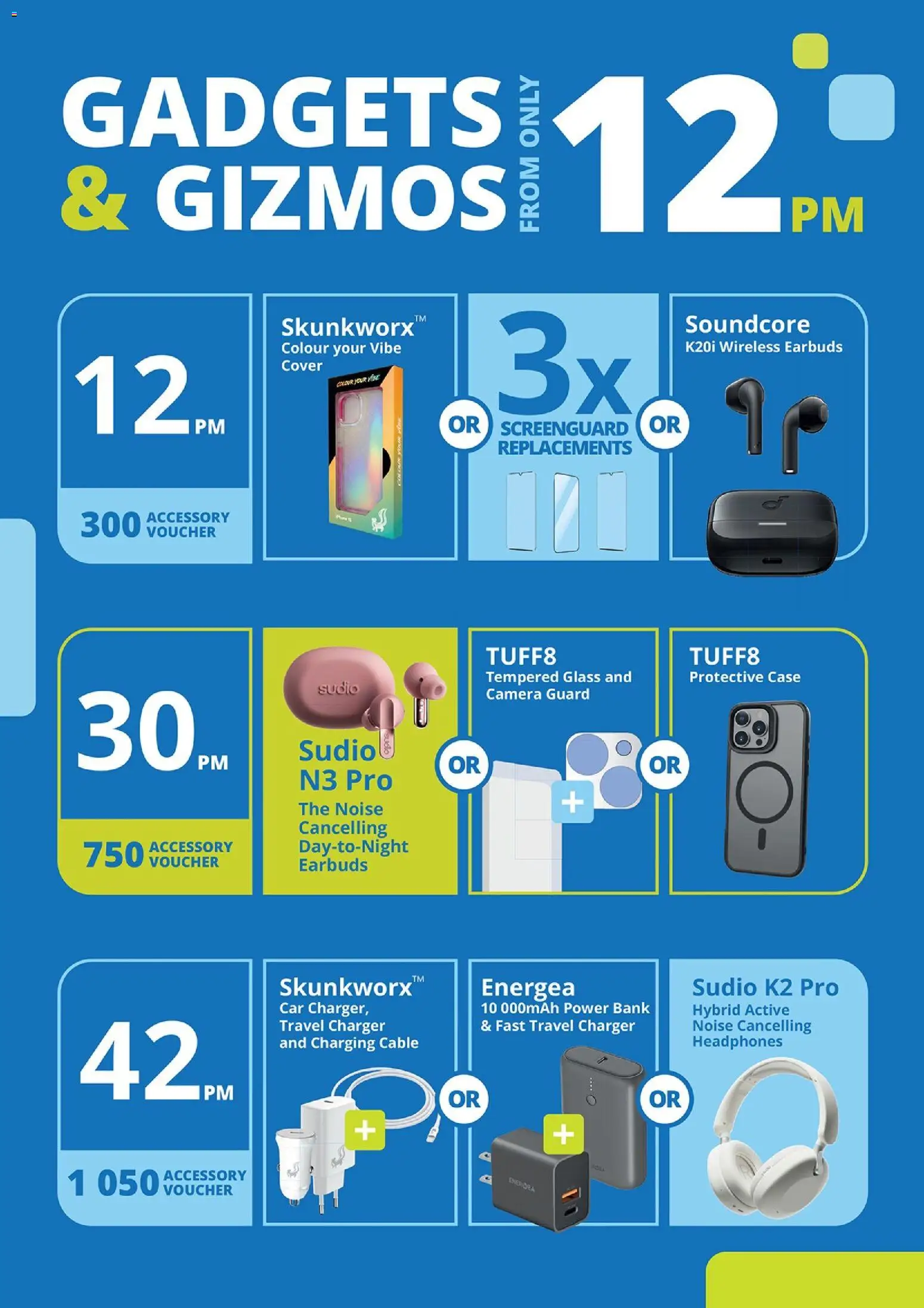 New Cellucity catalogue – valid from 08/09/2026 | Page: 12 | Products: Cover, Headphones, Cable, Charger