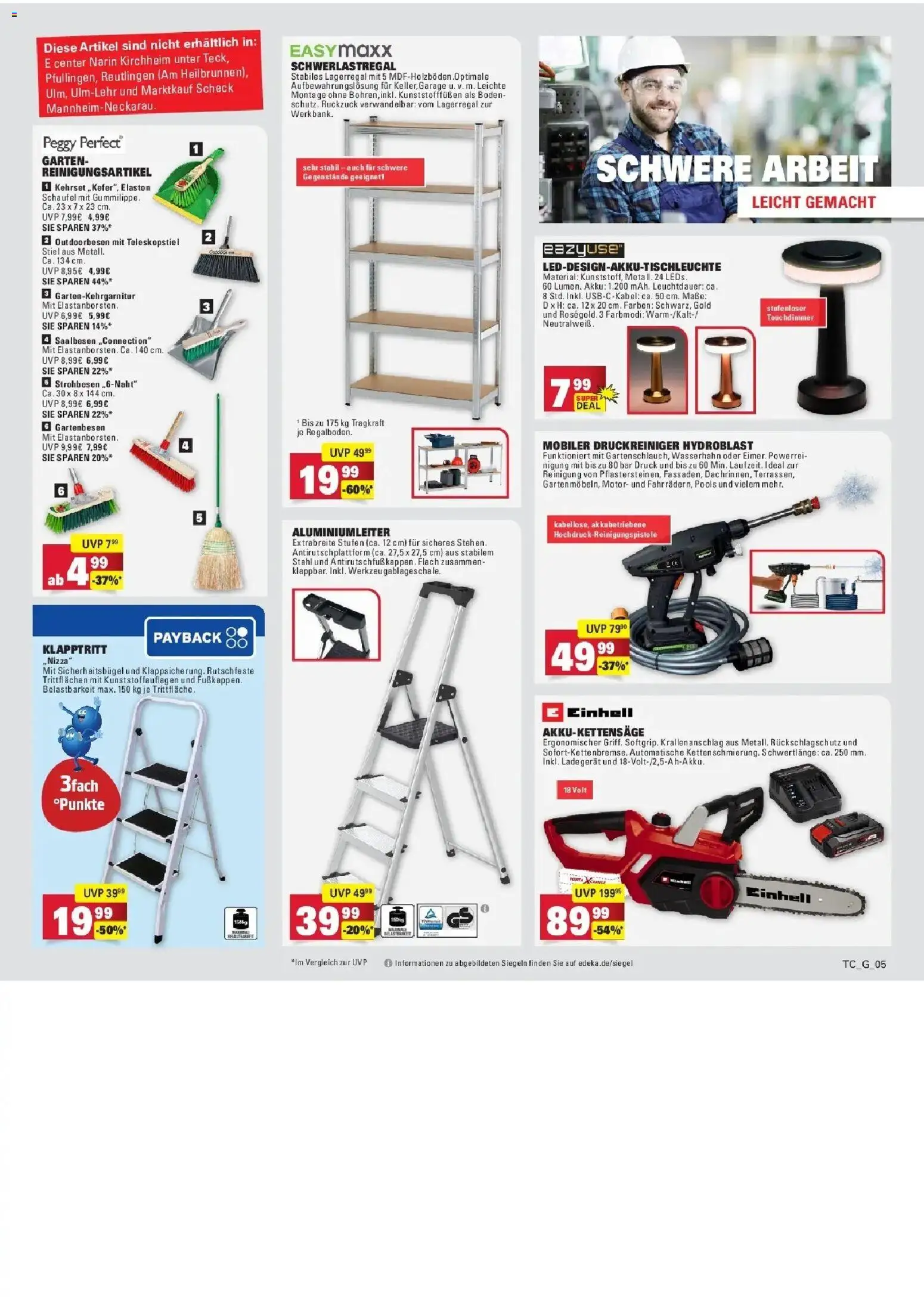 E center Prospekt Sinzheim – gültig ab 13.07.2026 | Seite: 90 | Produkte: Schwerlastregal