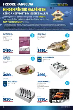 Metro Élelmiszer és Szezonális katalógus 2026/06 - amely érvényes a következő dátumtól: 01.06.2026 | Oldal: 22 | Termékek: Grill, Garnéla, Hal