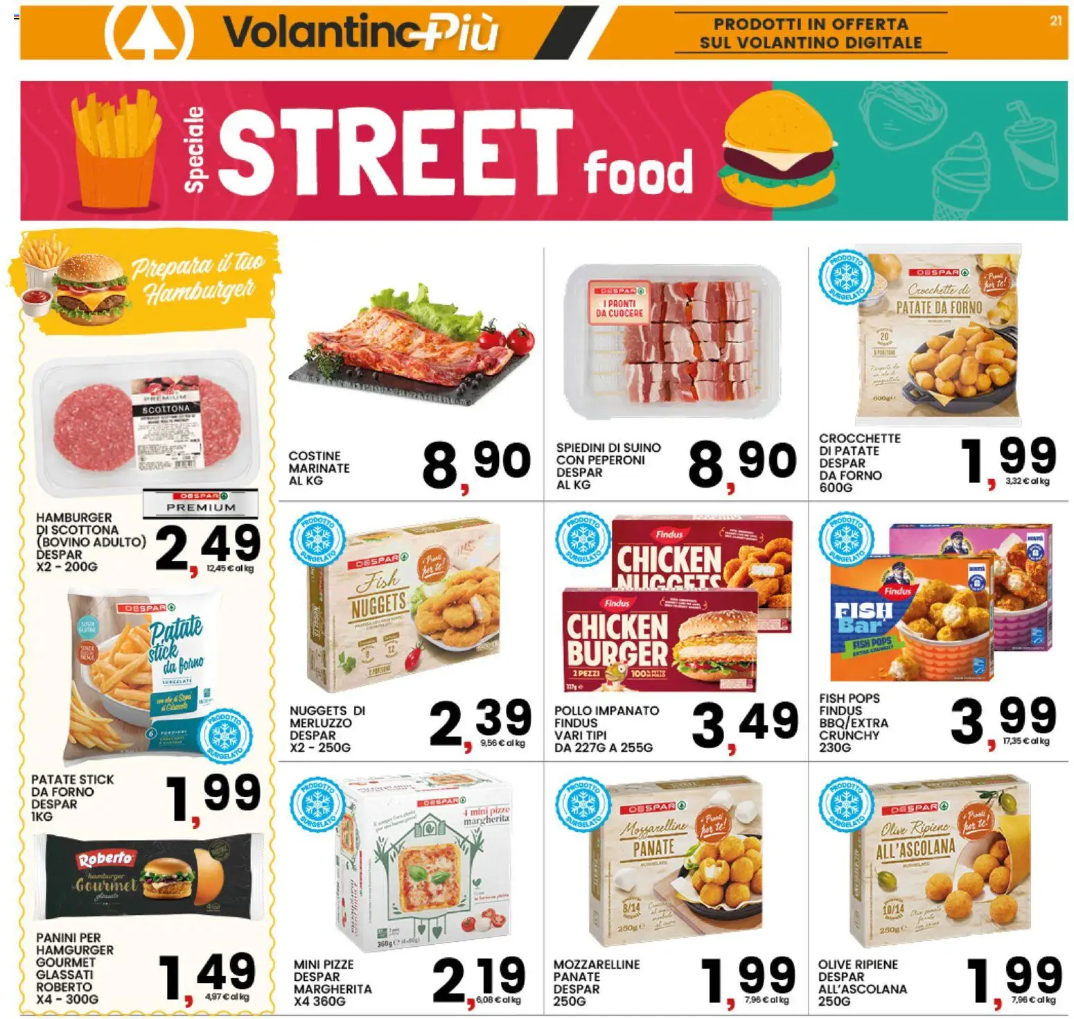 Volantino Interspar del 20/08/2026 | Pagina: 21 | Prodotti: Tè, Peperoni, Merluzzo, Forno