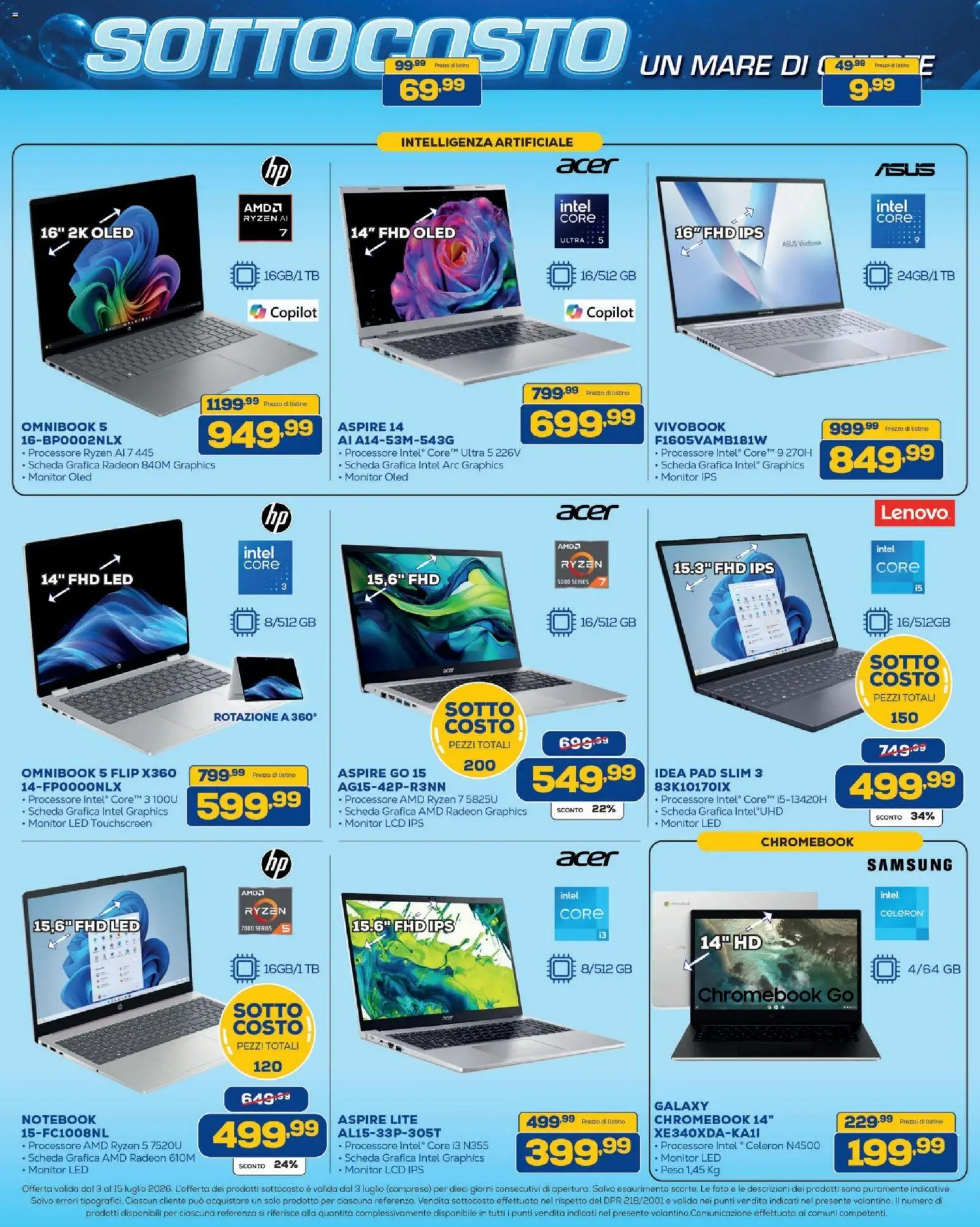 Volantino BRUNO del 03/07/2026 | Pagina: 15 | Prodotti: Monitor, Notebook, Samsung
