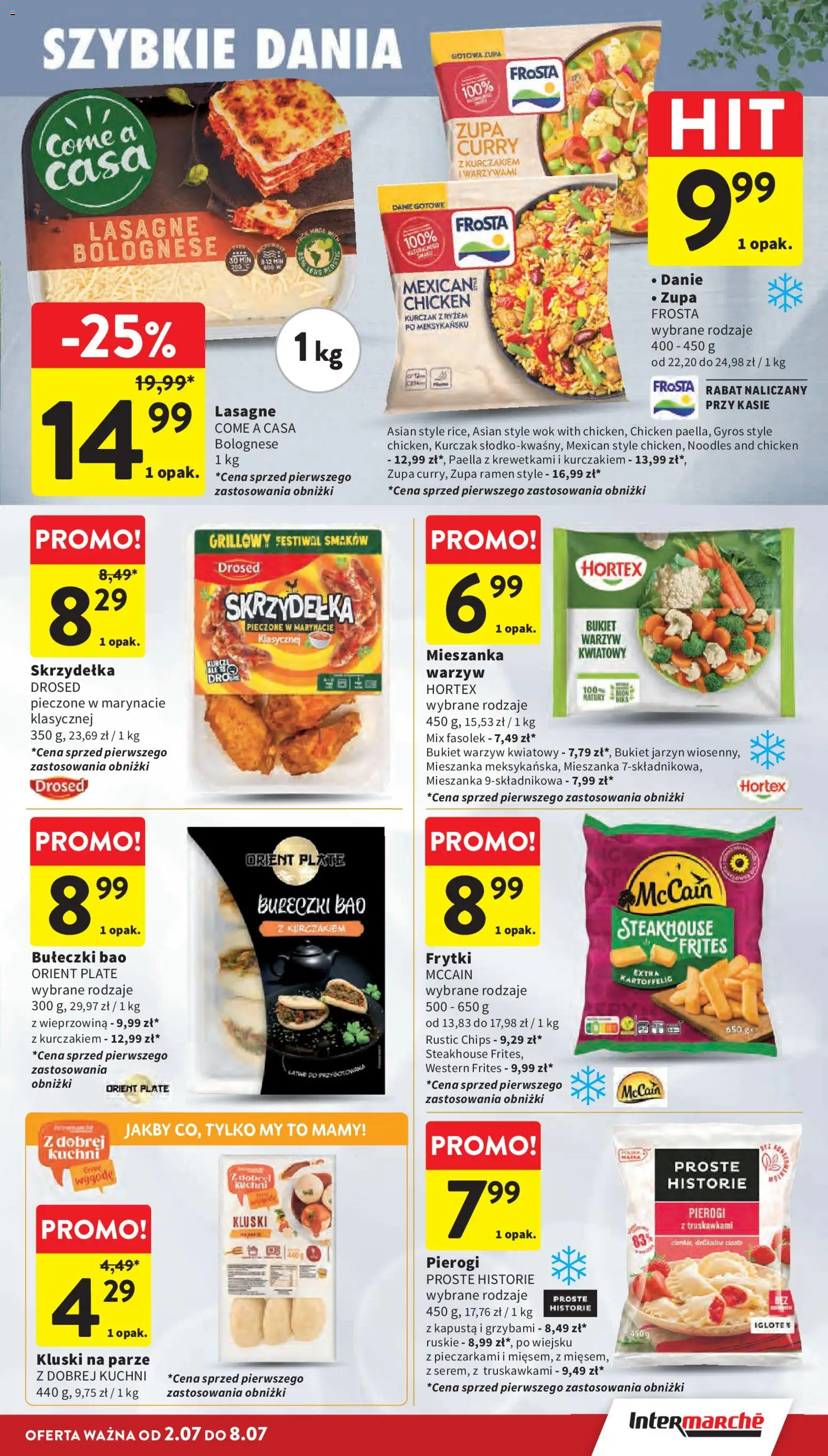 Intermarche gazetka od 02.07.2026 | Strona: 17 | Produkty: Kapusta, Kluski na parze, Zupa, Frytki