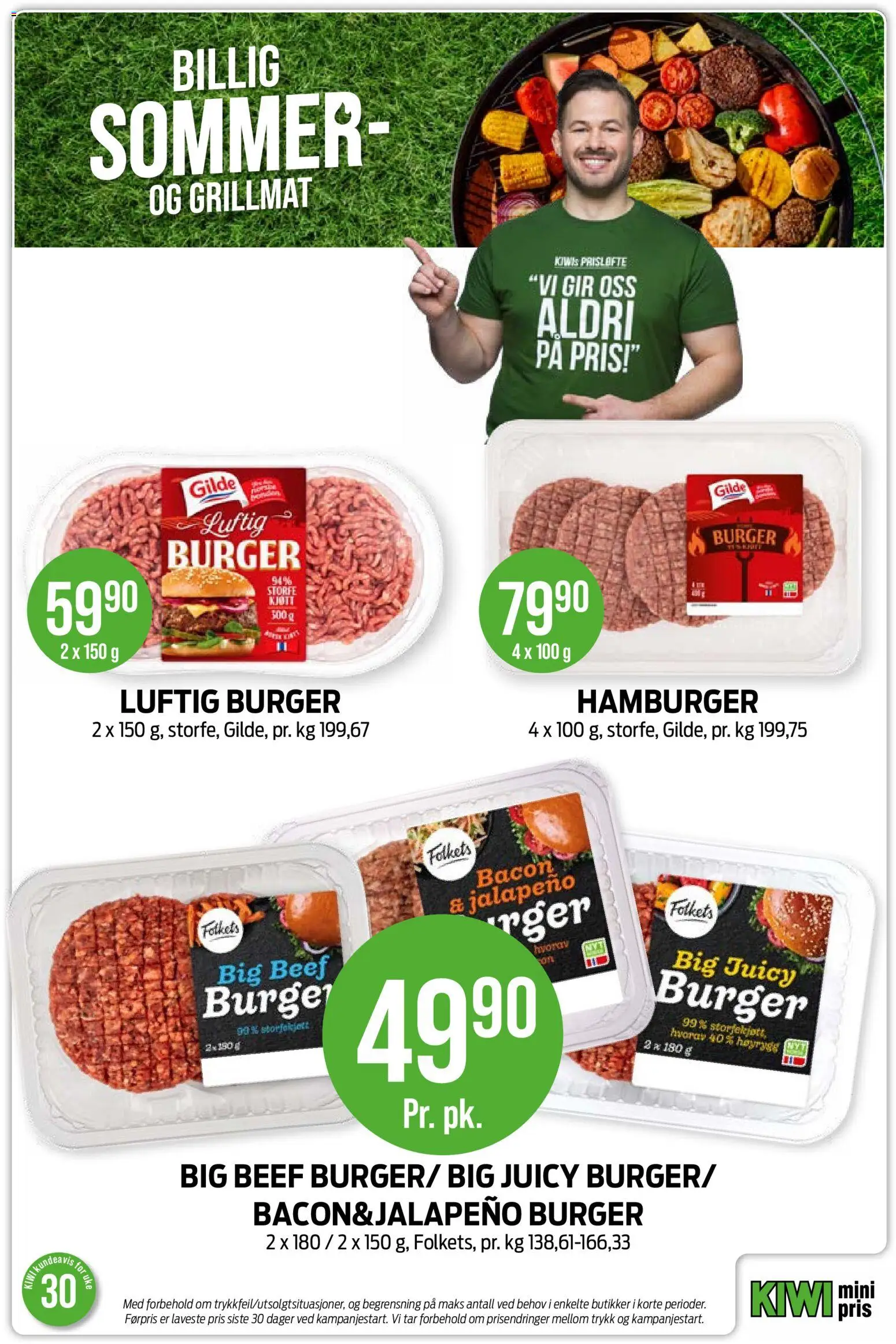 {H1} | Side: 6 | Produkter: Bavețică, Kiwi, Hamburger, Kolasås