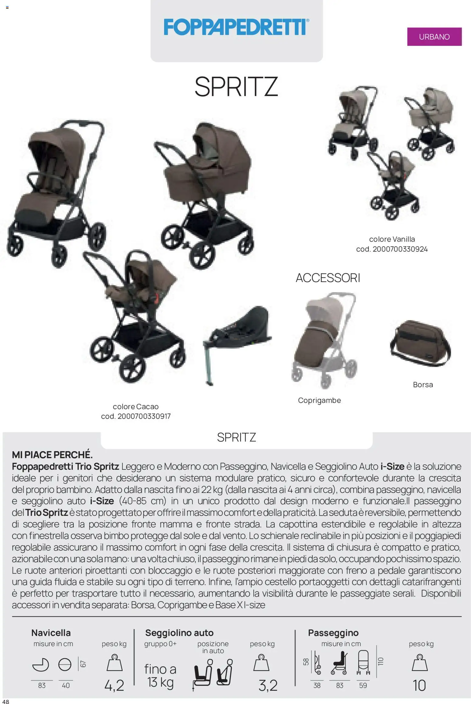 Volantino Prenatal del 16/09/2026 | Pagina: 48 | Prodotti: Poggiapiedi, Passeggino, Seggiolino, Borsa