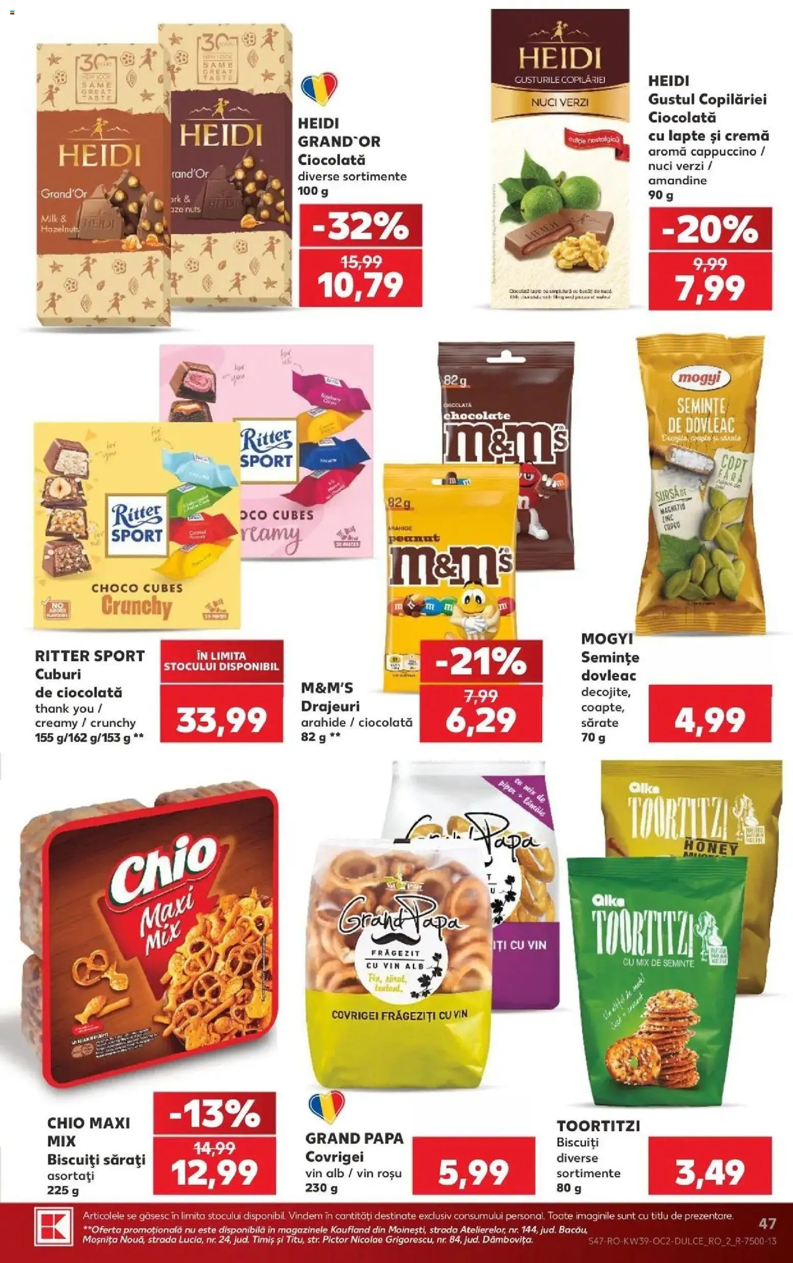 Kaufland Viseu de Sus 23.09.2026 - Revista si Oferta | Pagină: 47 | Produse: Covrigei, Cappuccino, Vin, Piper