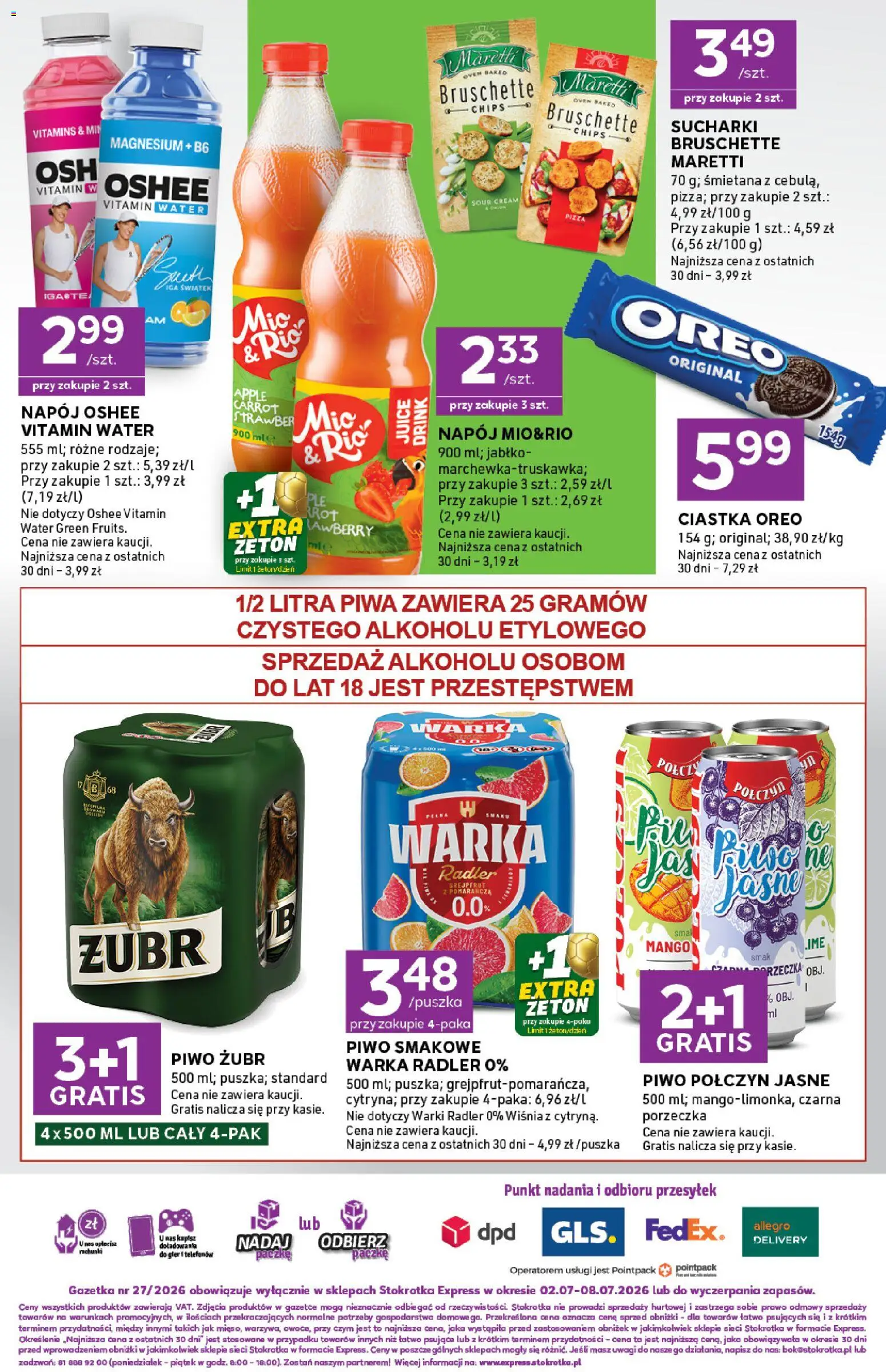 Stokrotka gazetka - Express od 02.07.2026 | Strona: 8 | Produkty: Mango, Stokrotka, Porzeczka, Ciastka Oreo