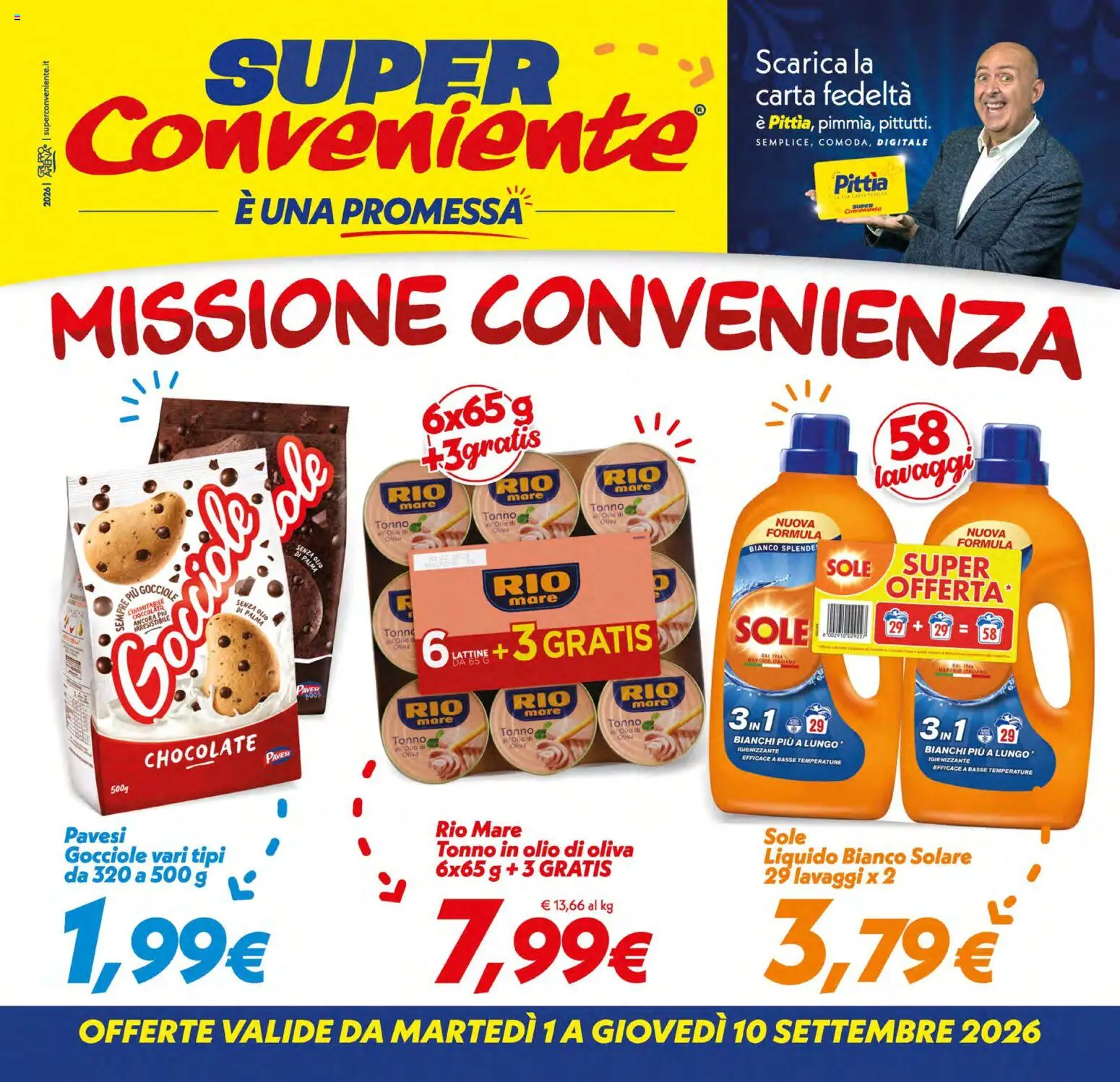 Volantino SuperConveniente del 01/09/2026 | Pagina: 1 | Prodotti: Olio, Tonno, Olio di Oliva
