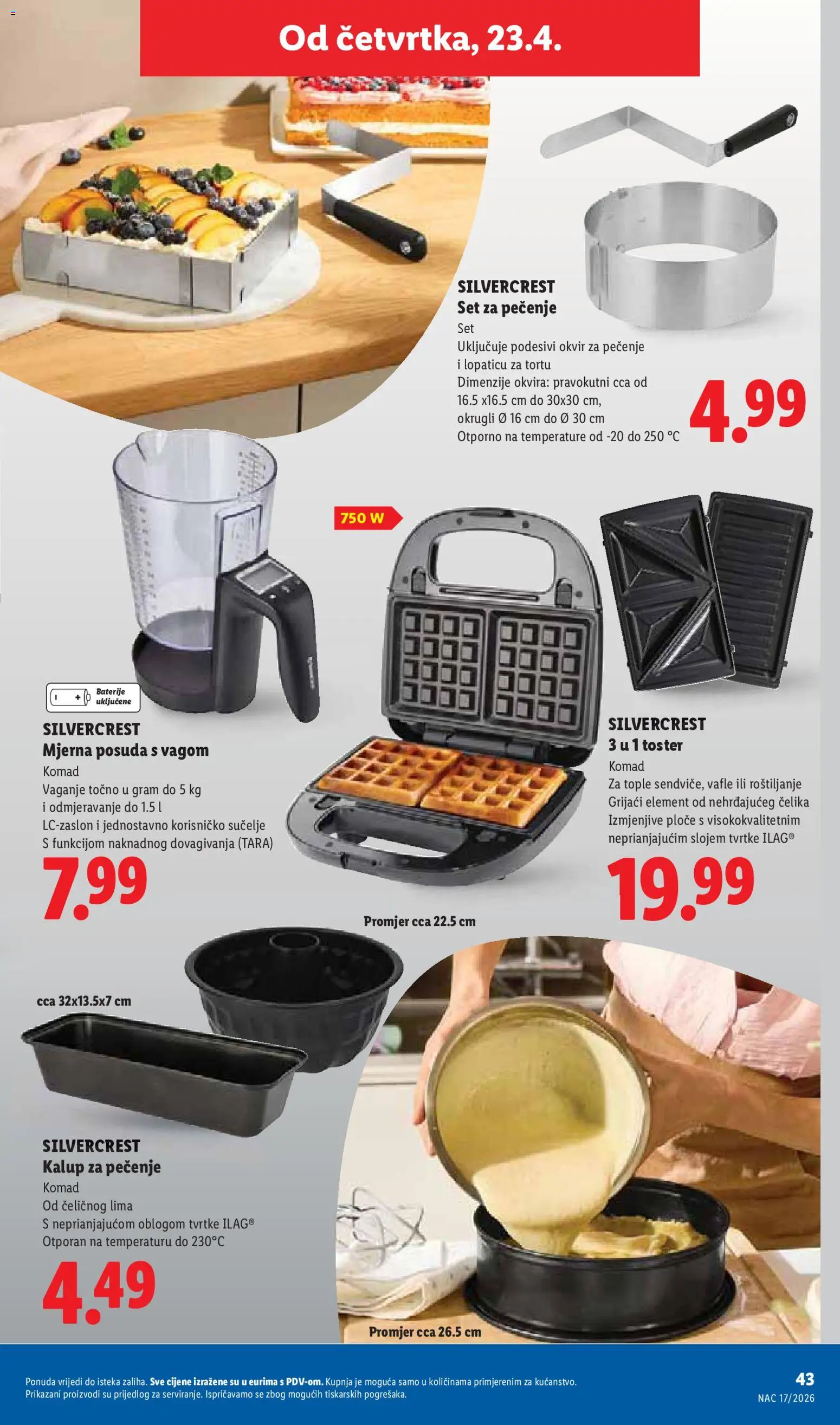 Lidl katalog | vrijedi od 20.04.2026 | Stranica: 43 | Proizvodi: Toster, Baterije