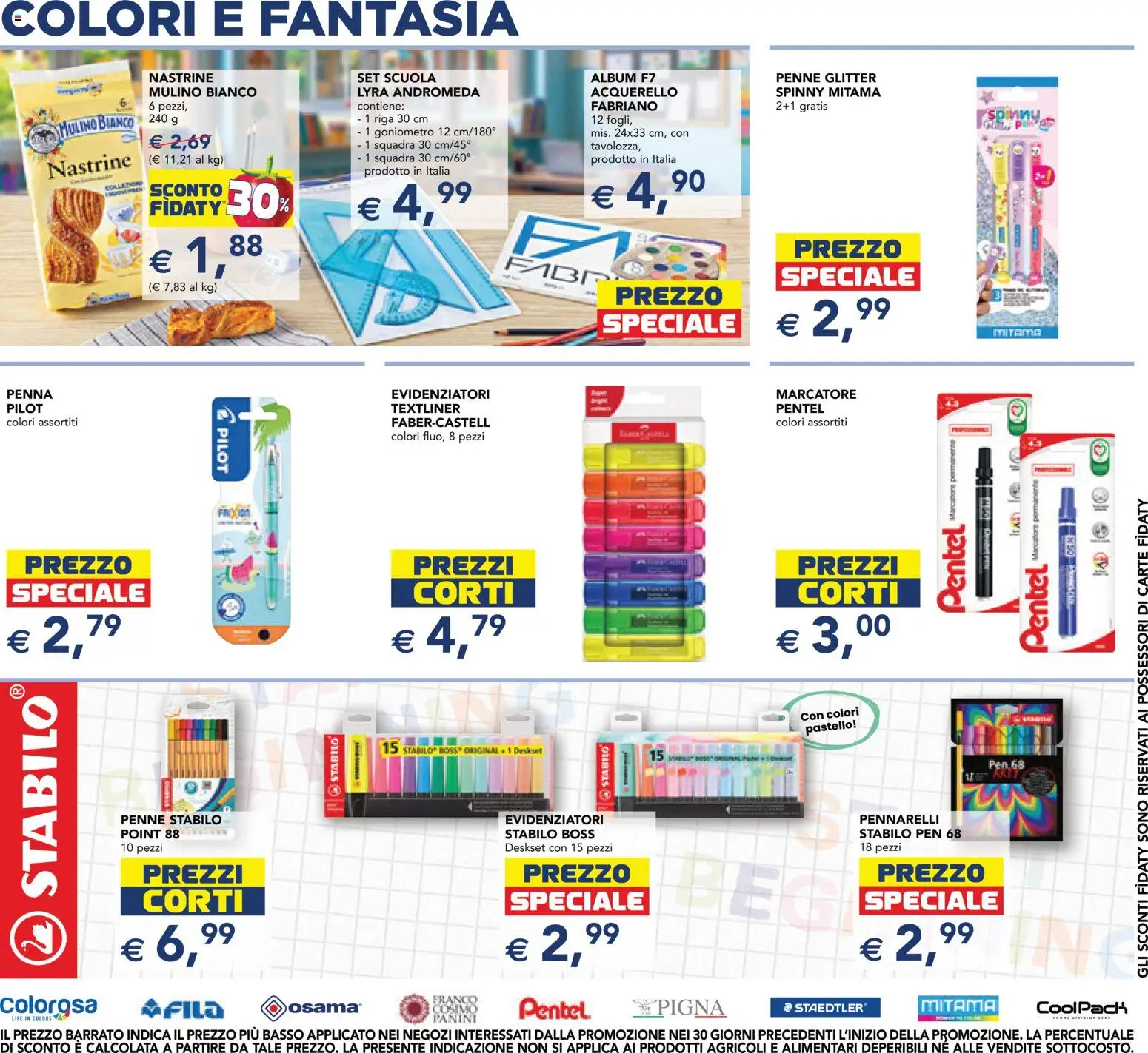 Volantino Esselunga S del 24/08/2026 | Pagina: 9 | Prodotti: Basso, Pennarelli, Penne