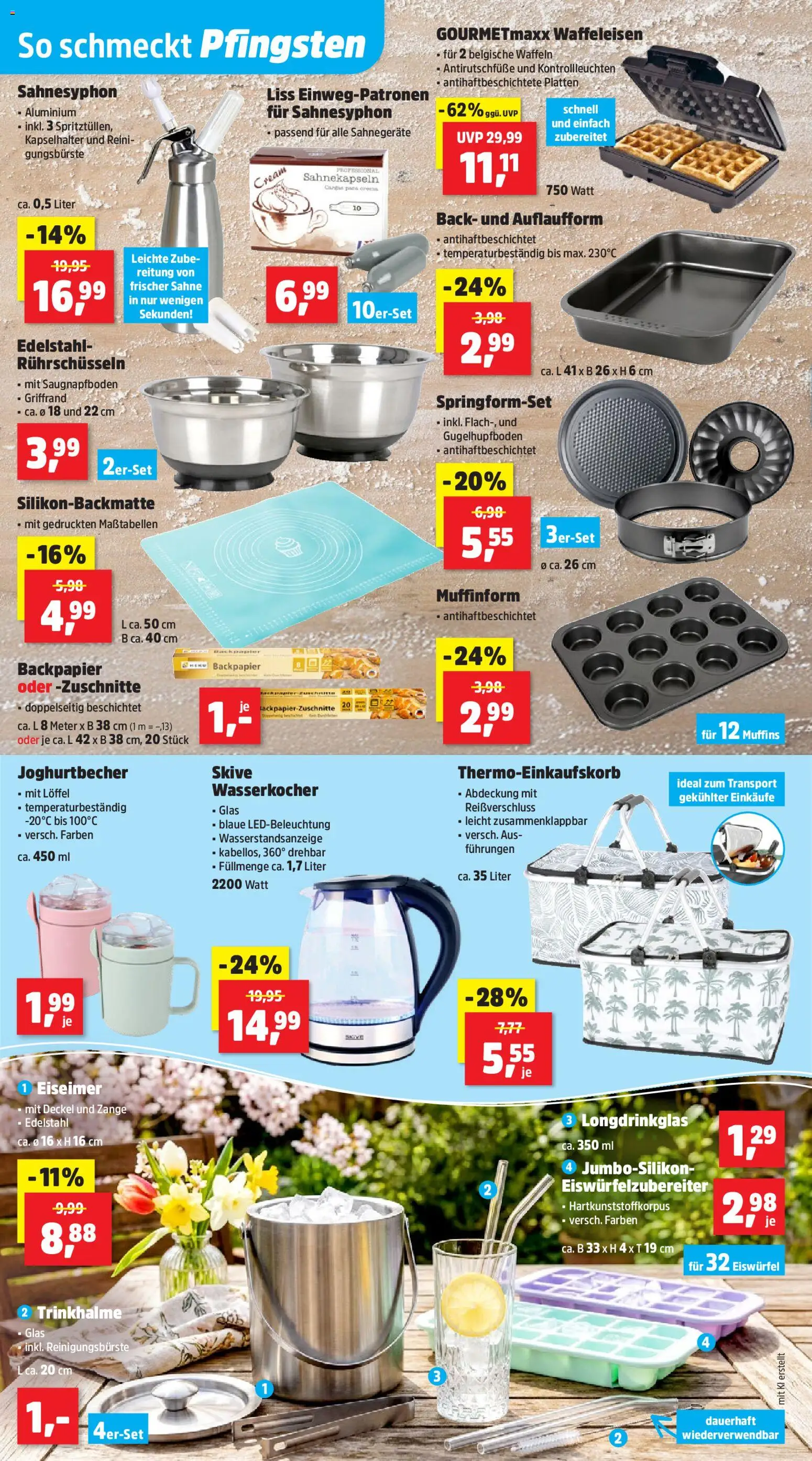 Thomas Philipps Prospekt – gültig ab 18.05.2026 | Seite: 20 | Produkte: Wasserkocher, Waffeln, Waffeleisen, Sahne