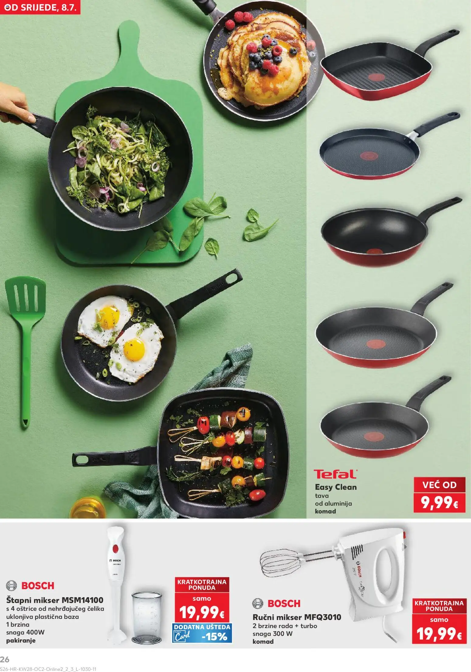 Kaufland katalog | vrijedi od 08.07.2026 | Stranica: 26 | Proizvodi: Mikser, Pan, Tava, Blender