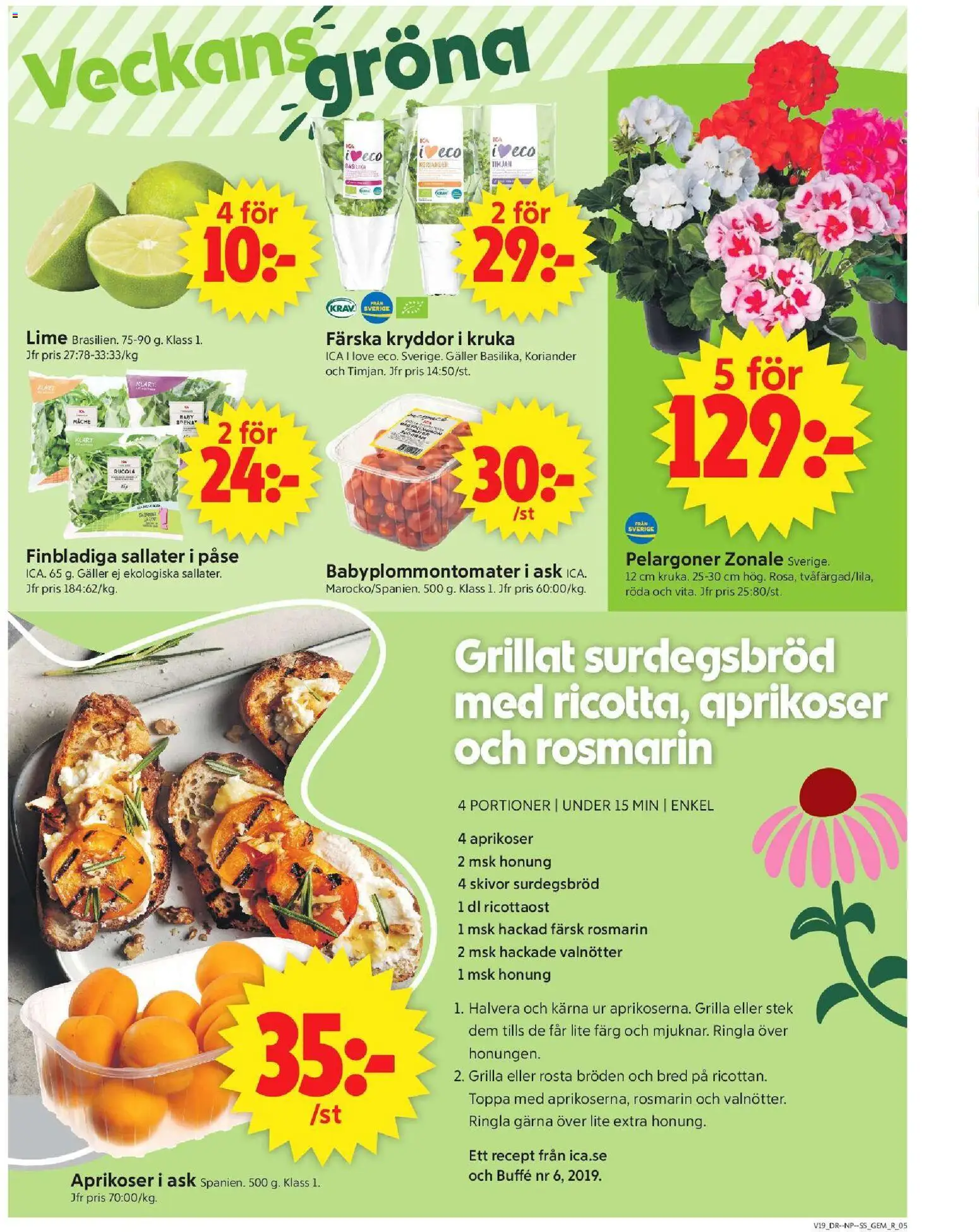 ICA Supermarket reklamblad aktuell från 04.05.2026 | Sida: 5 | Produkter: Gem, Galler, Kruka, Koriander