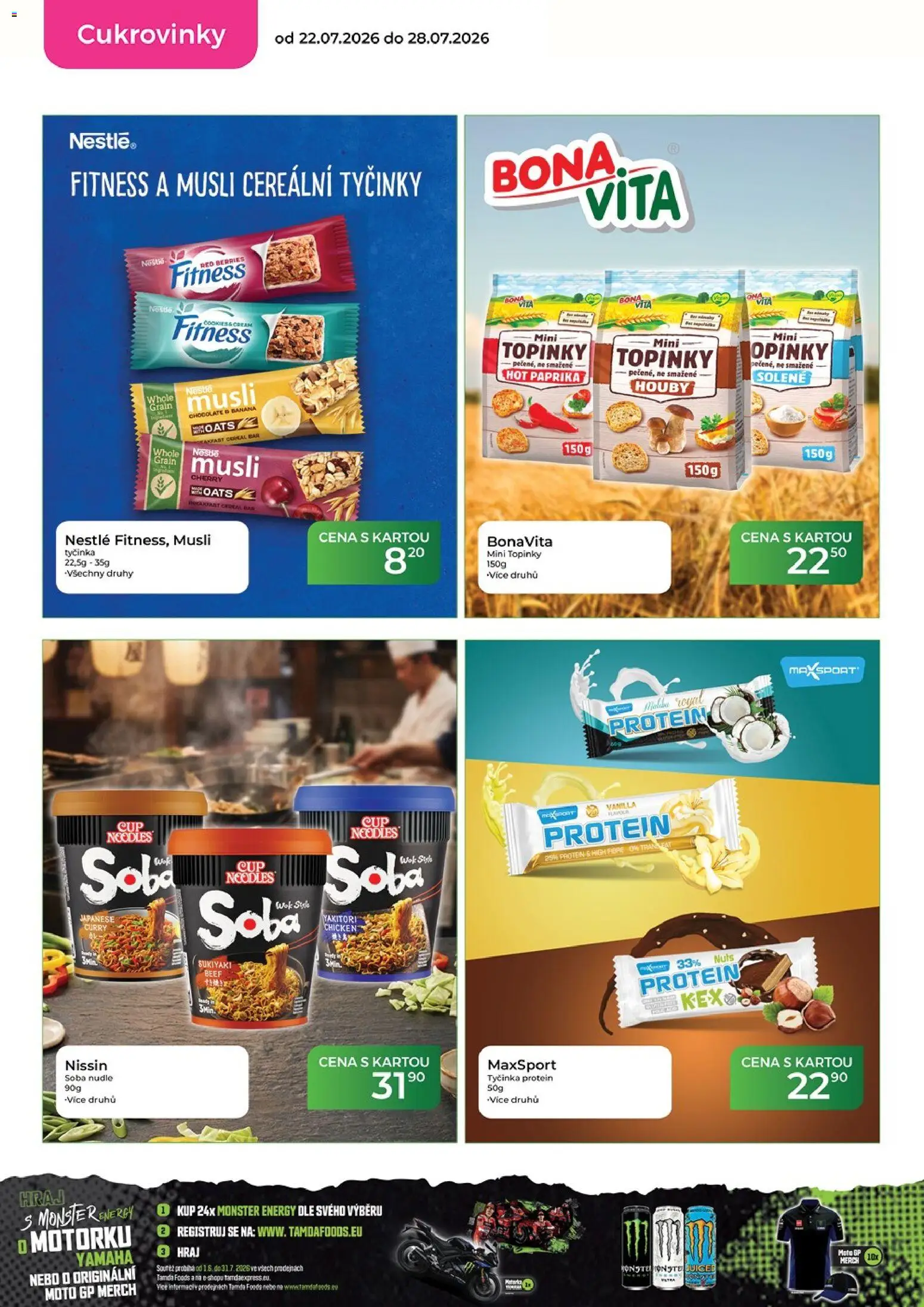 Tamda Foods leták od 22.07.2026 | Strana: 24 | Produkty: Monster Energy, Müsli, Nudle, Protein