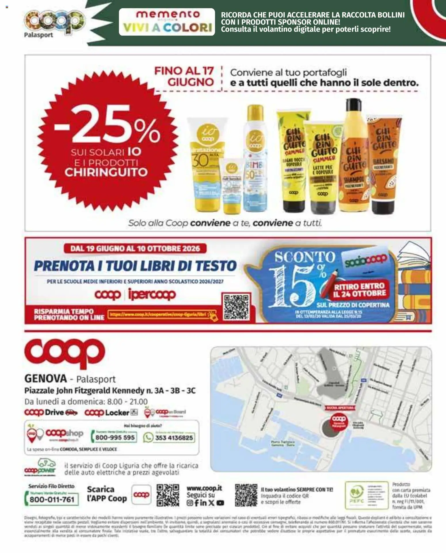Volantino COOP del 11.06.2026 | Pagina: 24 | Prodotti: Shampoo, Tè, Latte, The