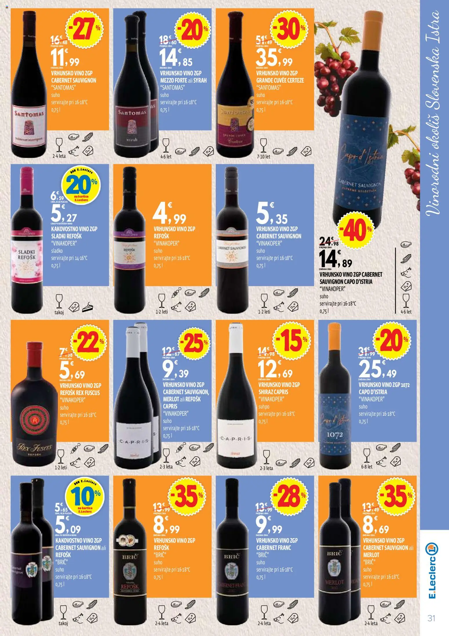 Novi E.leclerc katalog ponudbe – veljaven od 13.10.2026 | Stran: 31 | Izdelki: Vino, Sal