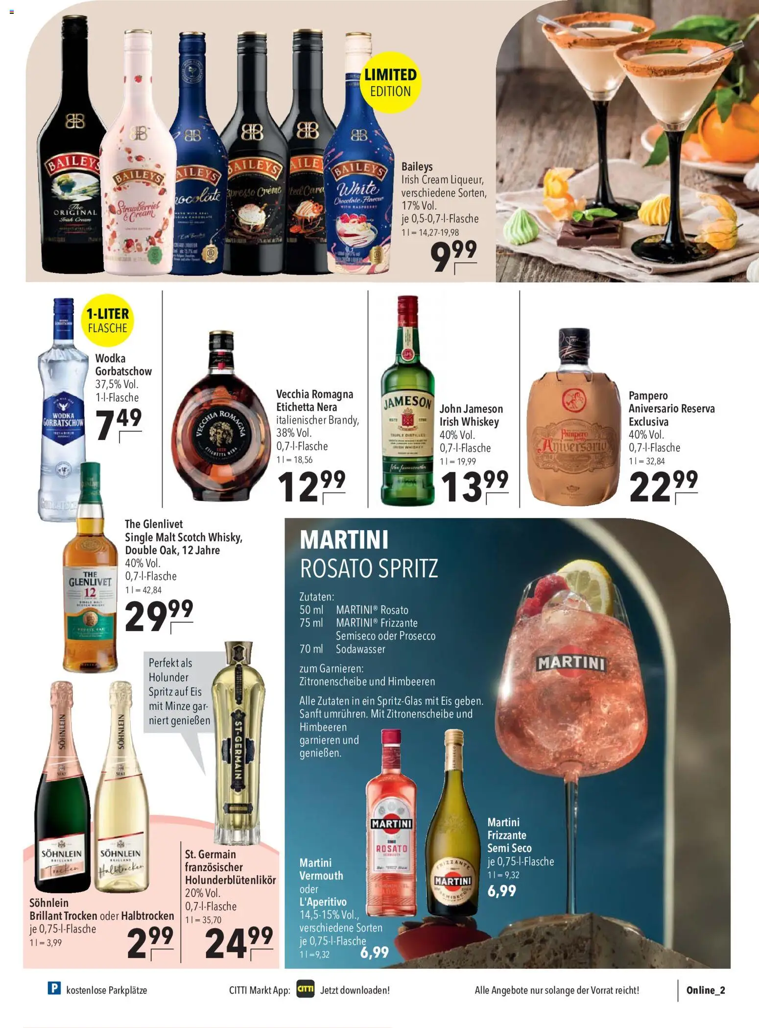 CITTI Markt Prospekt – gültig ab 15.07.2026 | Seite: 13 | Produkte: Himbeeren, Creme, Baileys, Whiskey