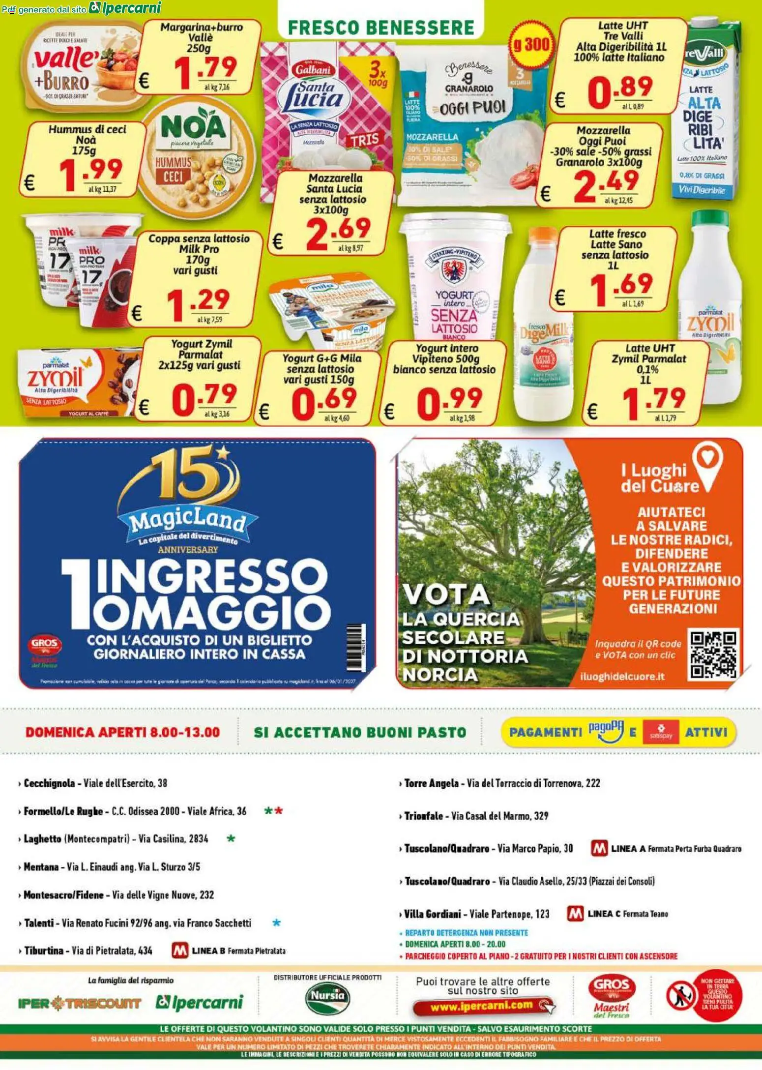 Volantino Ipercarni del 21/08/2026 | Pagina: 16 | Prodotti: Sale, Latte, Burro, Terra