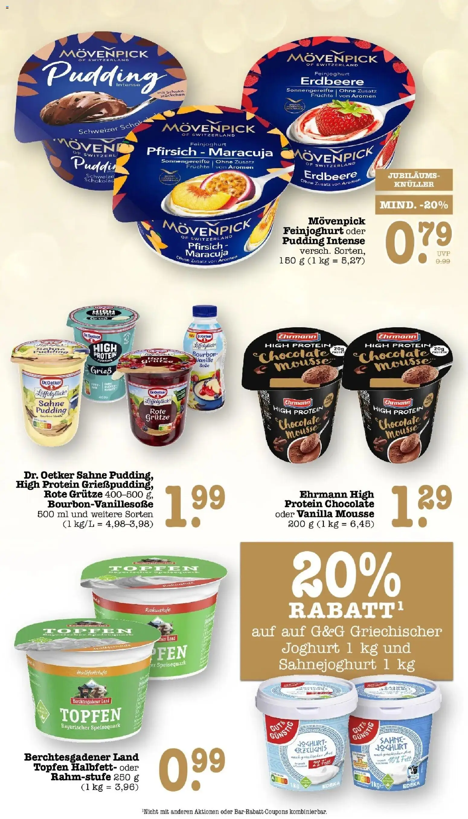 E center Prospekt Karlsruhe (ab 12.10.2026) zum Blättern | Seite: 26 | Produkte: Joghurt, Pudding, Vanille, Pfirsich