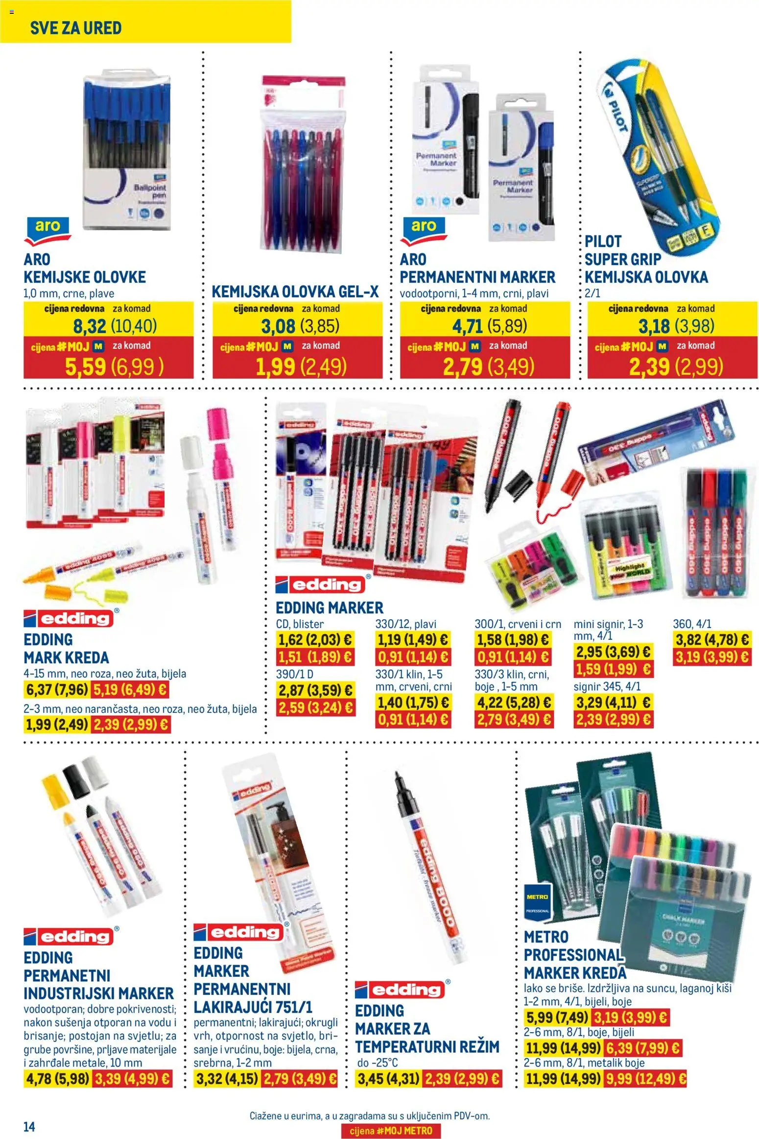 Metro katalog | vrijedi od 01.09.2026 | Stranica: 14 | Proizvodi: Kemijska olovka