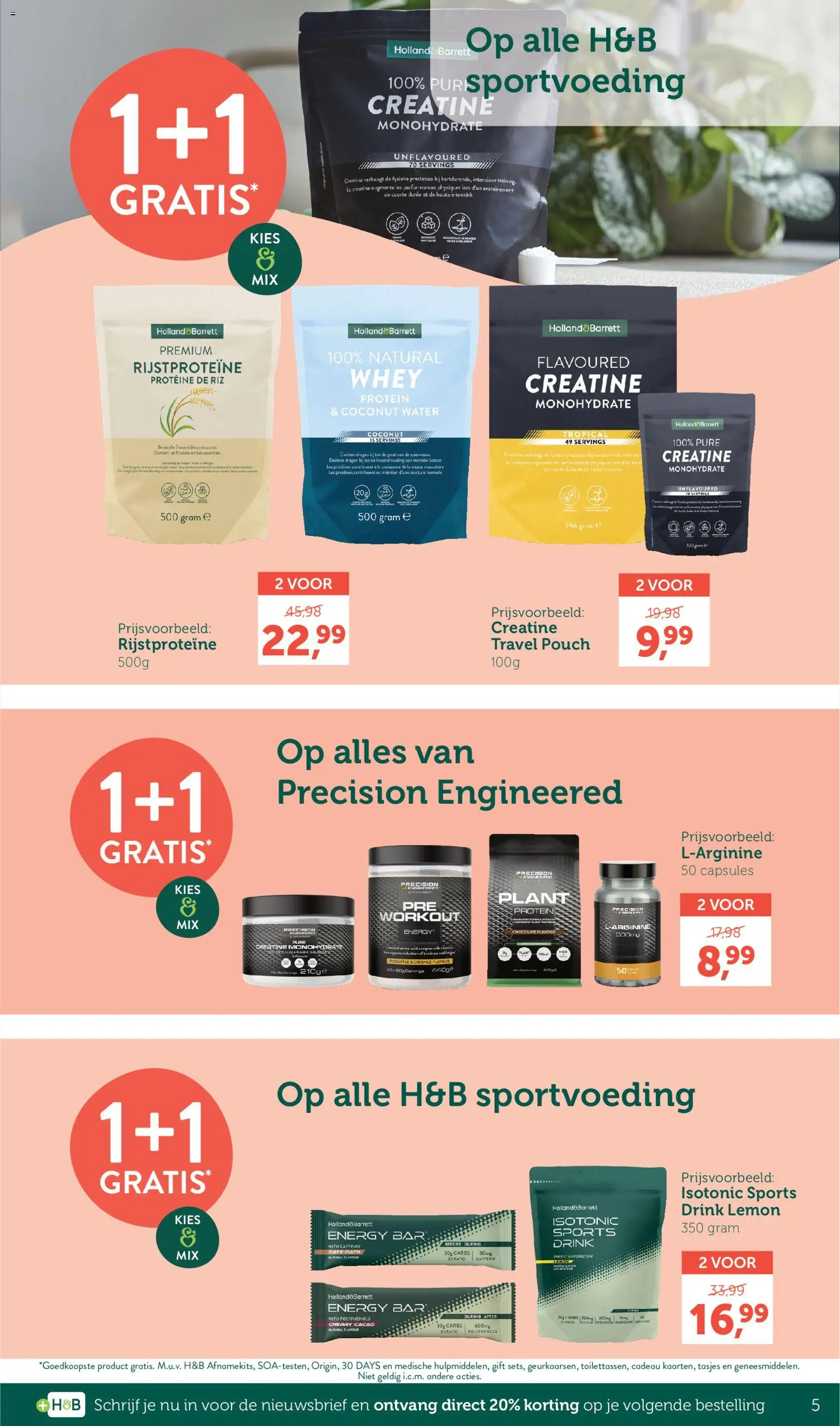 {H1} | Pagina: 5 | Producten: Whey, Cacao, Capsules, La