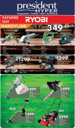 President Hyper specials catalogue – valid from 01.06.2026 | Page: 2 | Products: Mower, Drill, Battery, Charger