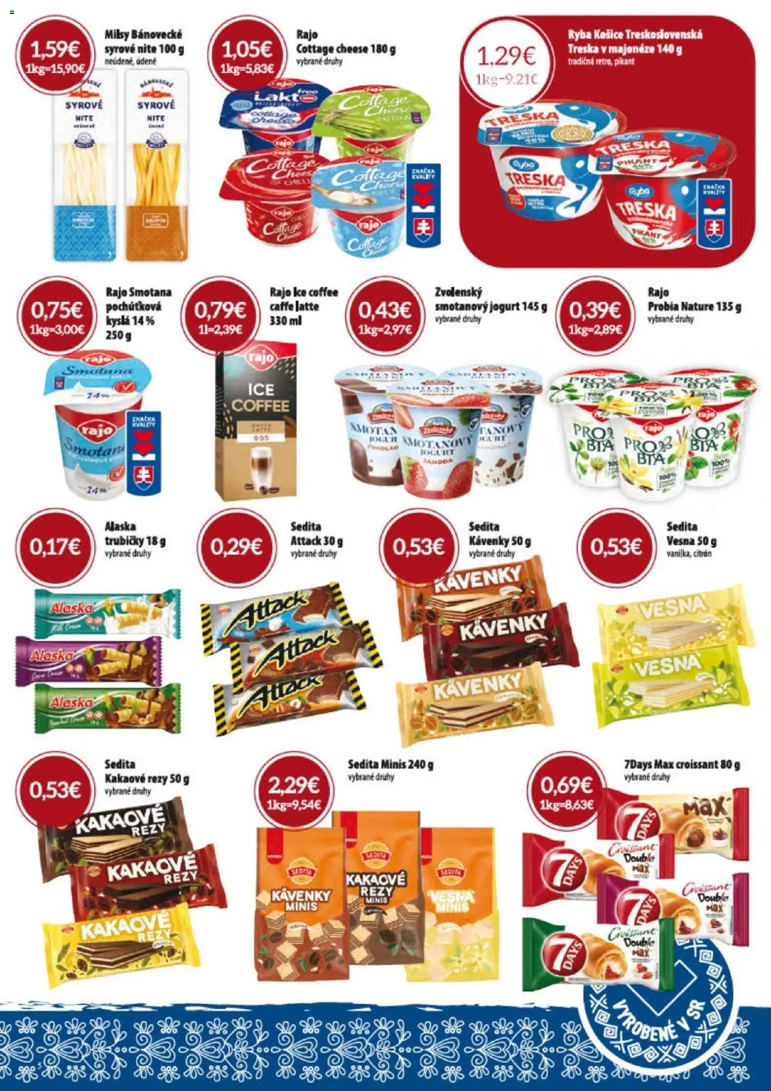 Nové KARMEN CBA akcie – leták je platný od 04.06.2026 | Strana: 5 | Produkty: Jogurt, Croissant, Smotana, Ryba