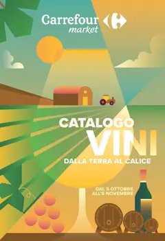 Anteprima del volantino Carrefour volantino Market Vini valido a partire dal 05/10/2026