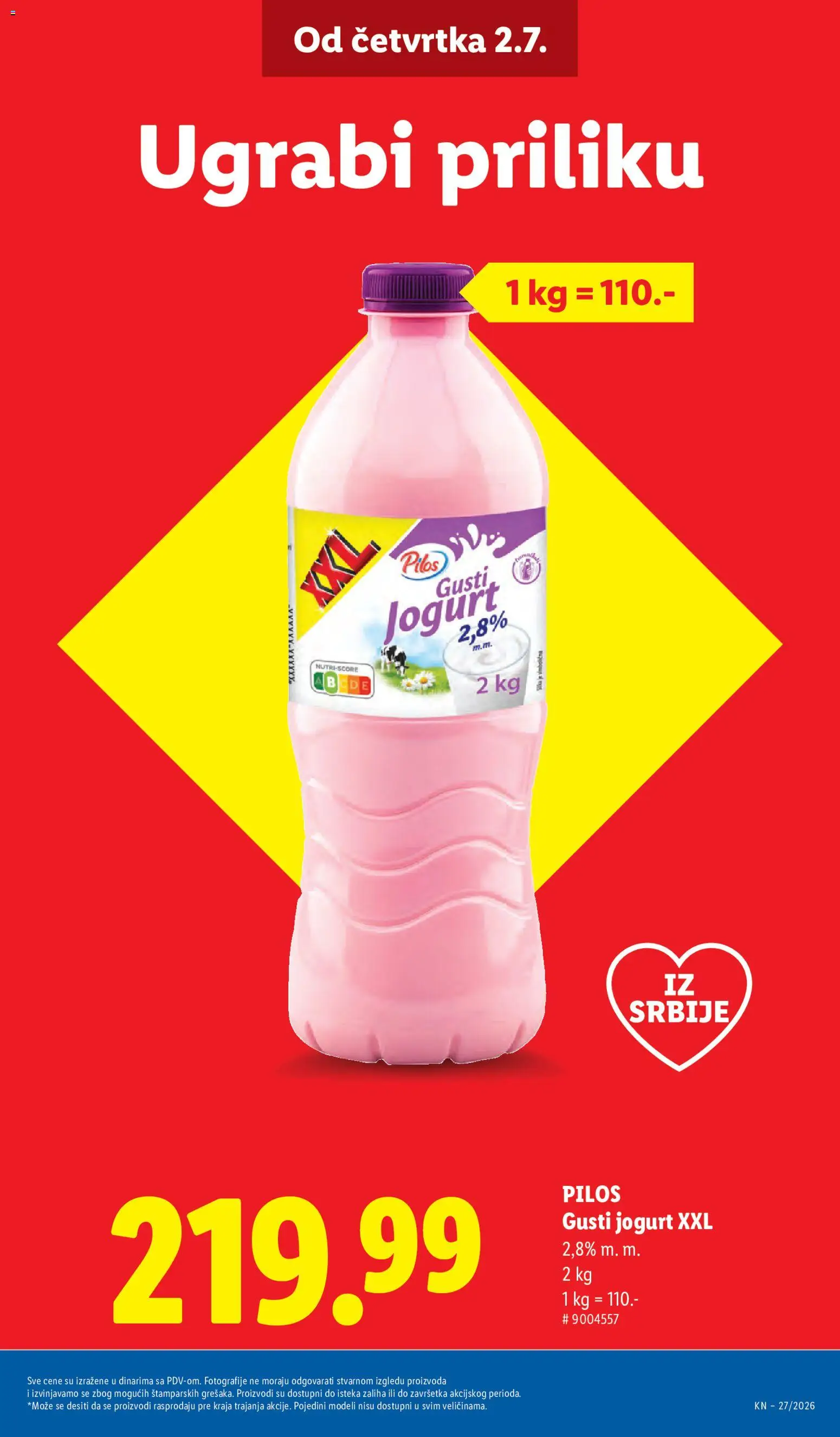 Lidl katalog - važi od 02.07.2026 | Strana: 5 | Proizvode: Jogurt